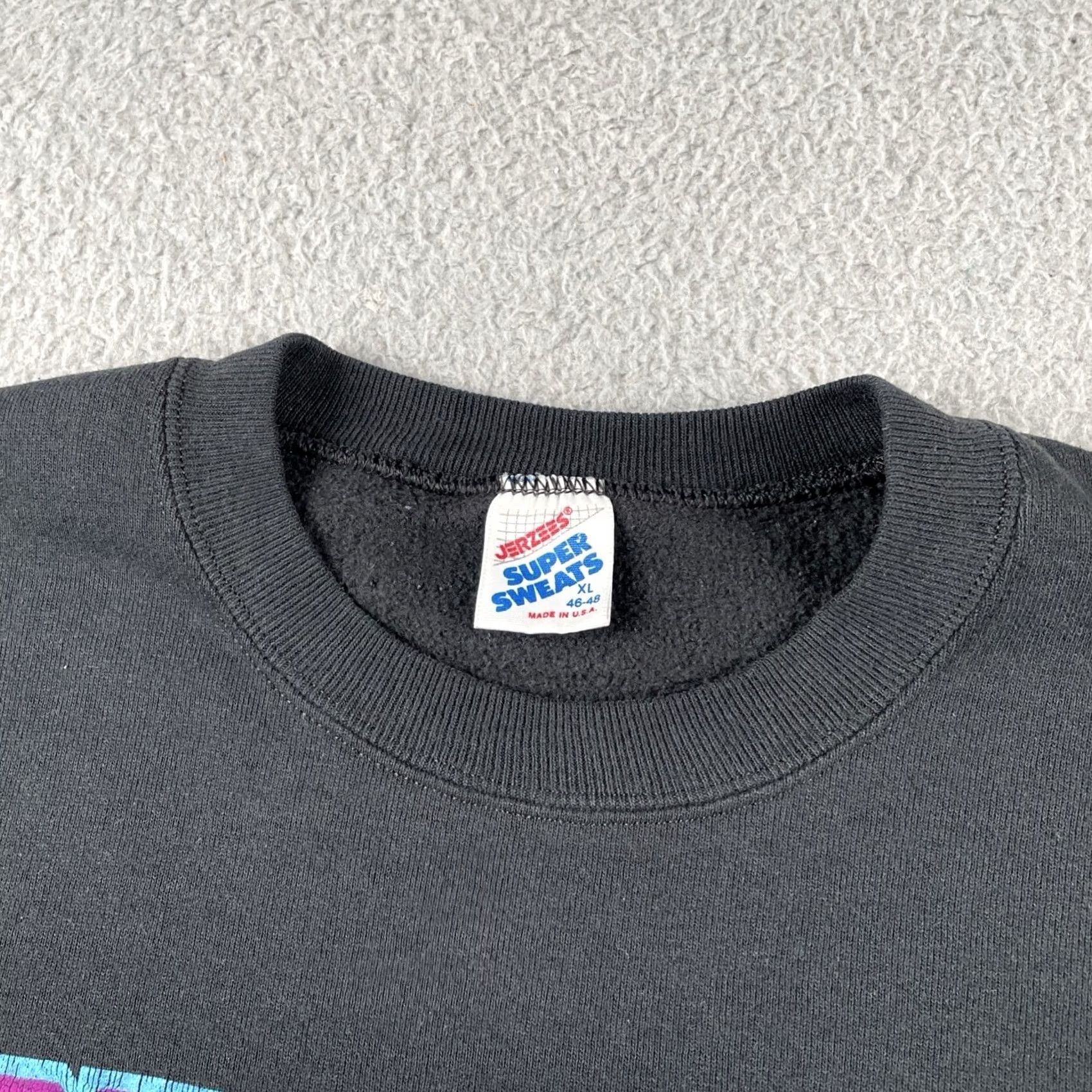 Jerzees VINTAGE Jerzees Mens XL Ski Palmer Mt Hood Crewneck Sweatshirt Made In USA 90s Crew Neck Black Cotton Blend 90s Sports Skiing Mens Size US XL / EU 56 / 4 - 6 Thumbnail