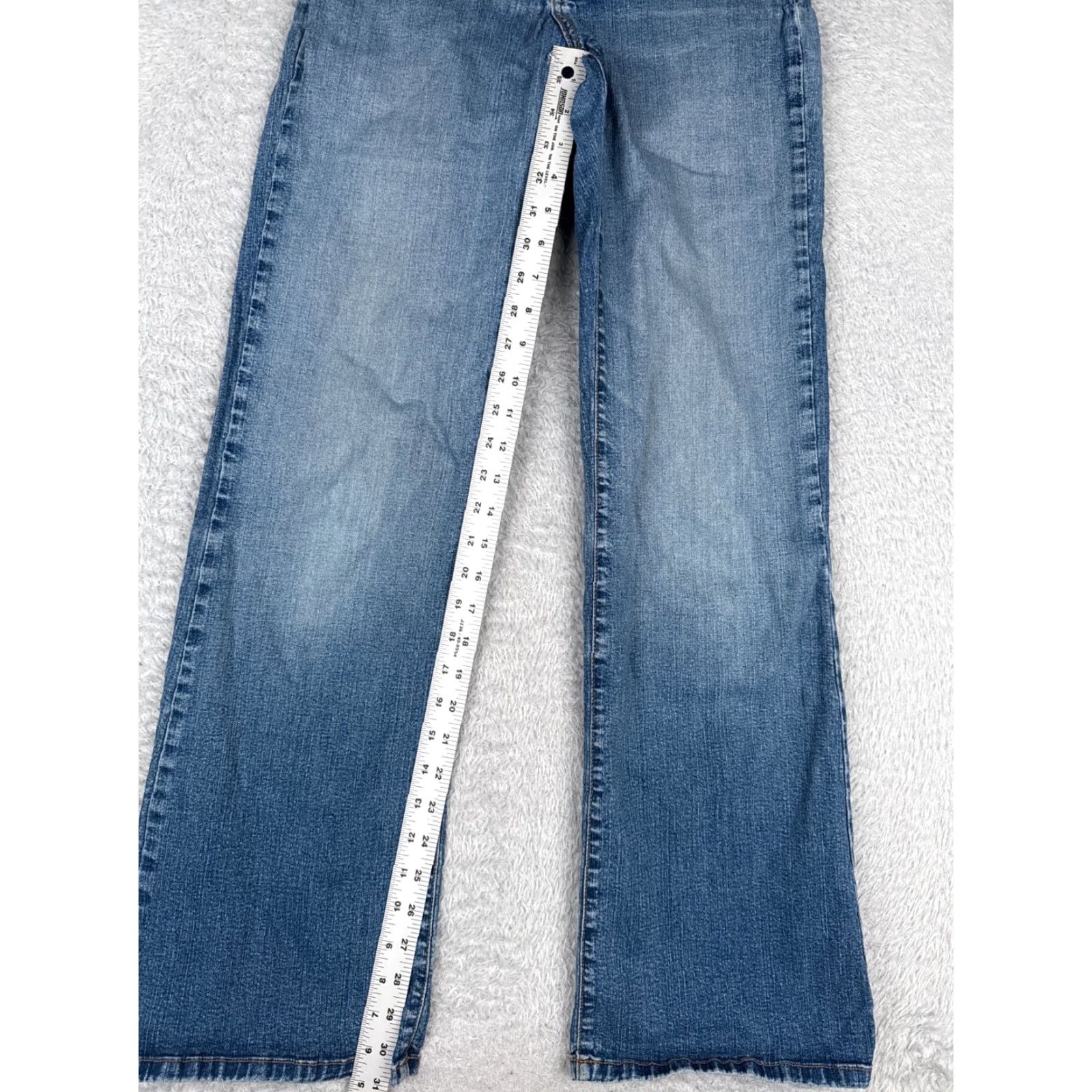 Vintage Diane Gilman Jeans Womens 6 Blue Denim Flared Mid Rise 26x31 Jeans Denim 5-Pocket Size 28" / US 6 / IT 42 - 7 Thumbnail