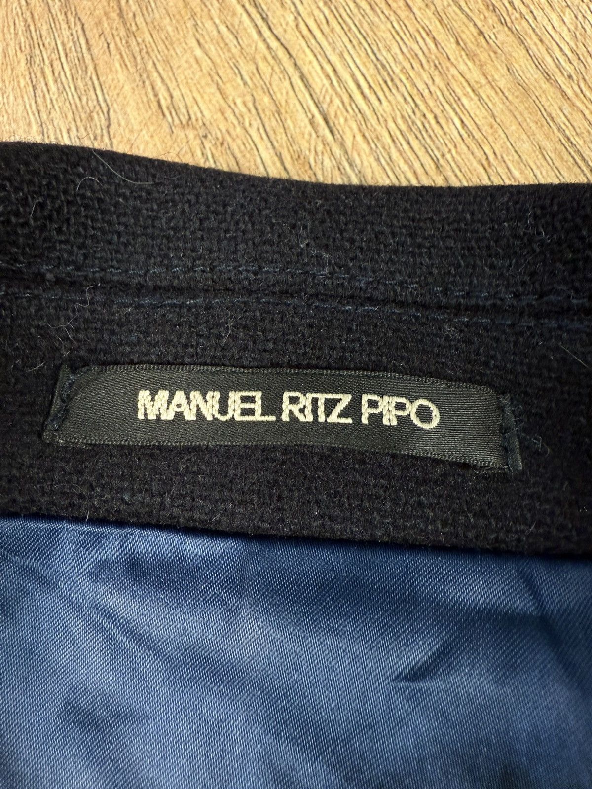 Manuel Ritz Manuel Ritz Black Wool Blend Double Breasted Coat Size 52 Size US M / EU 48-50 / 2 - 2 Thumbnail