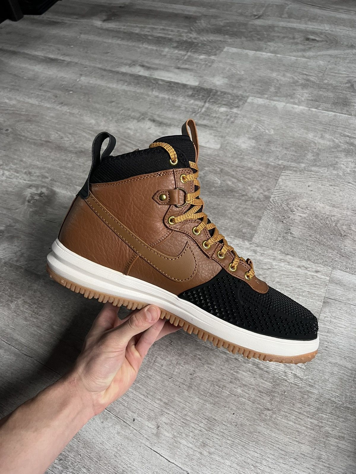 Nike Nike Lunar Force 1 Duckboot Ale Brown Black Size US 13 / EU 46 - 11 Thumbnail