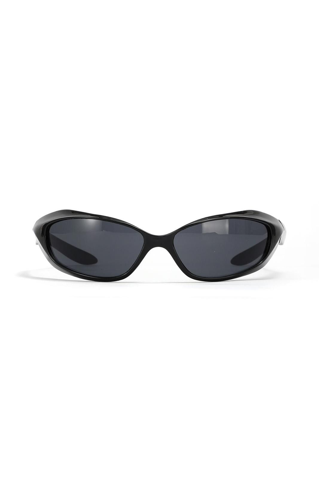 Japanese Brand Vintage Y2k Avant Garde Futuristic Black Sunglasses Unisex Size ONE SIZE - 5 Thumbnail
