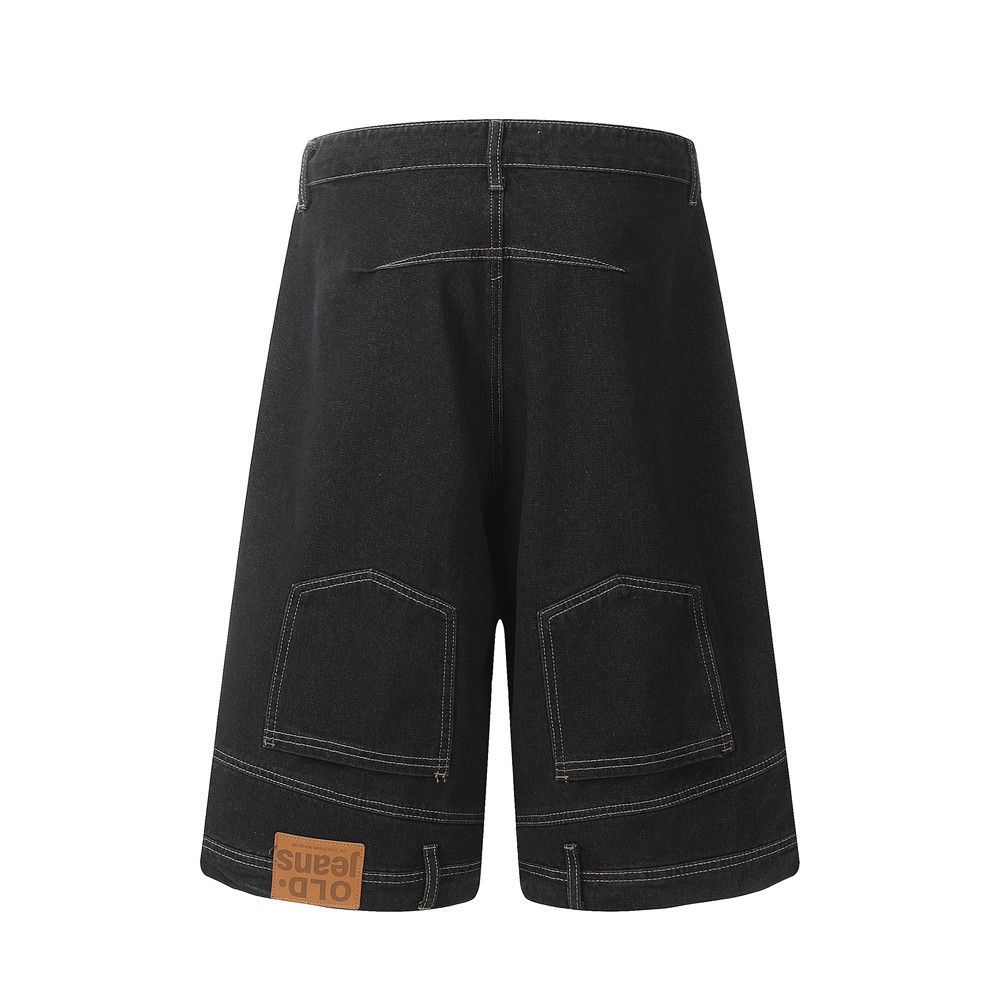 Japanese Brand × Vintage Men's high street trend washed straight cargo denim shorts Size US 32 / EU 48 - 3 Thumbnail