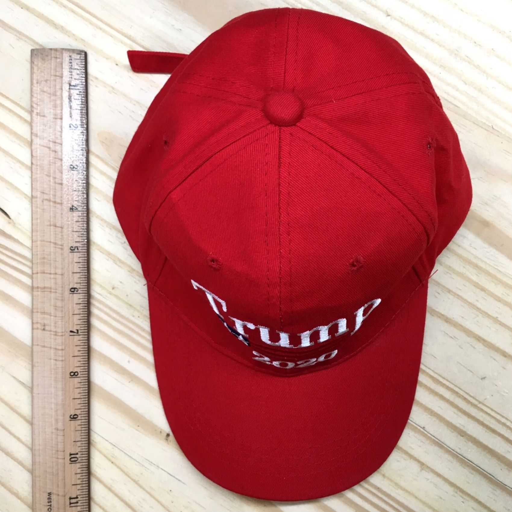 Logo 7 Trump 2020 Baseball Cap Mens Red OS Adjustable Curved Brim Embroidered Logo Size ONE SIZE - 3 Thumbnail