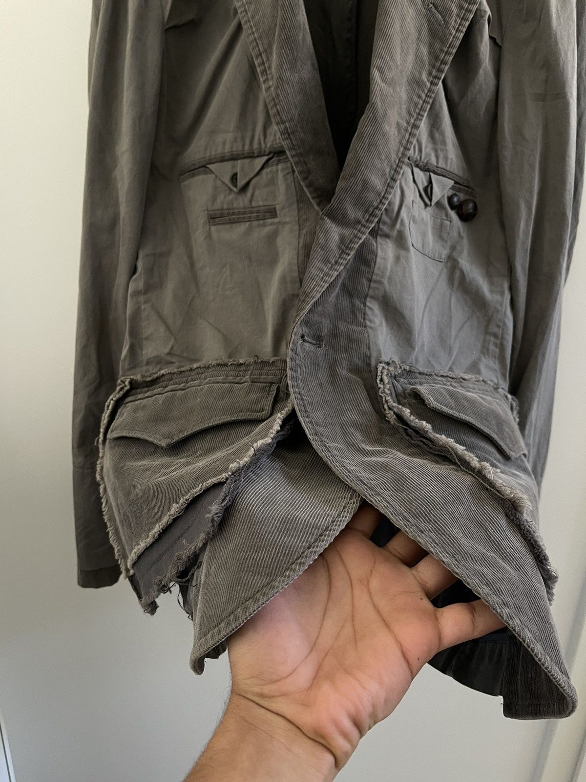 Maison MIHARA YASUHIRO Miharayasuhiro 00s Inside-Out Blazer With Corduroy Panels Size US M / EU 48-50 / 2 - 14 Thumbnail