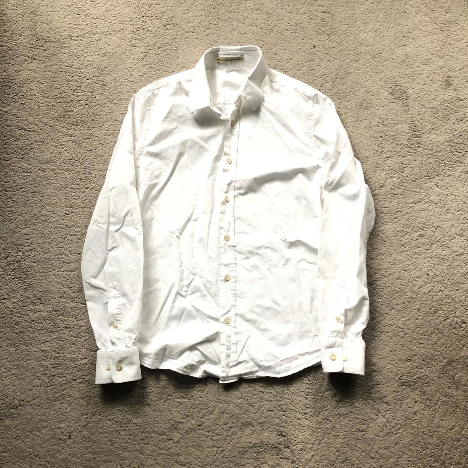 Balenciaga Balenciaga ‘B’ Logo Button Shirt Size US L / EU 52-54 / 3 - 1 Thumbnail