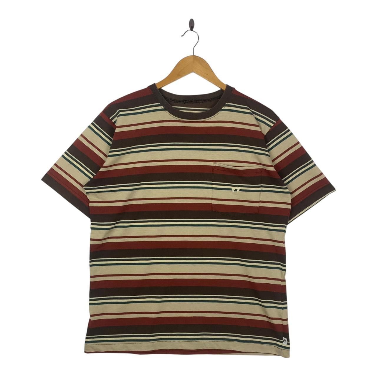 Vintage Vintage HANG TEN HAWAII Foot Logo Striped Pocket Tee Shirt Size US M / EU 48-50 / 2 - 1 Thumbnail