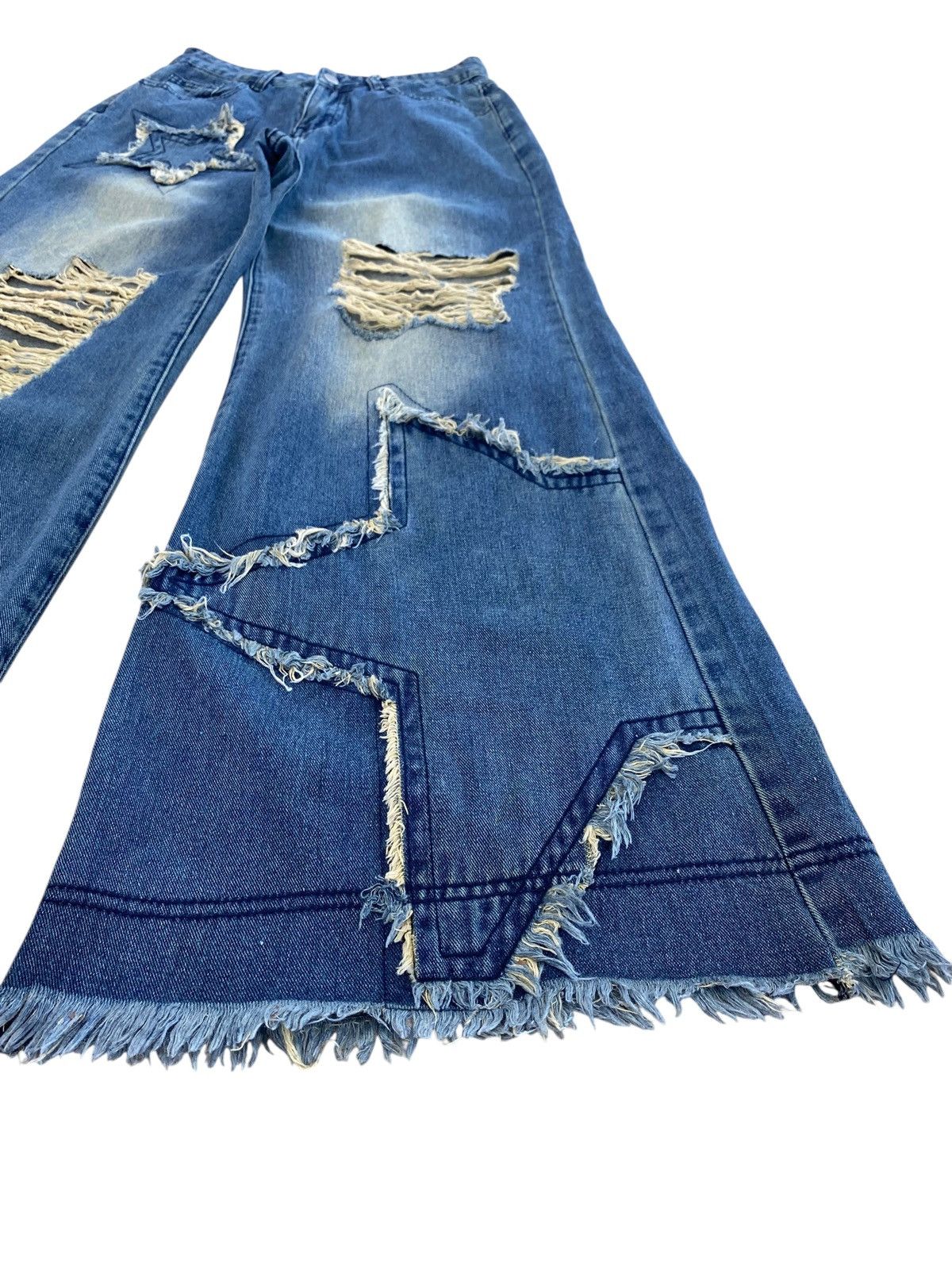 Other Japanese Brand Romwe Ripped Star Wide Leg Style Size US 27 - 8 Thumbnail