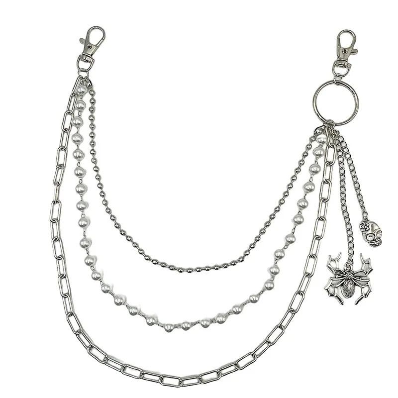 Jewelry × Vintage Biker Chains Spider Skull Pendants Goth Jewelry Size ONE SIZE - 6 Thumbnail