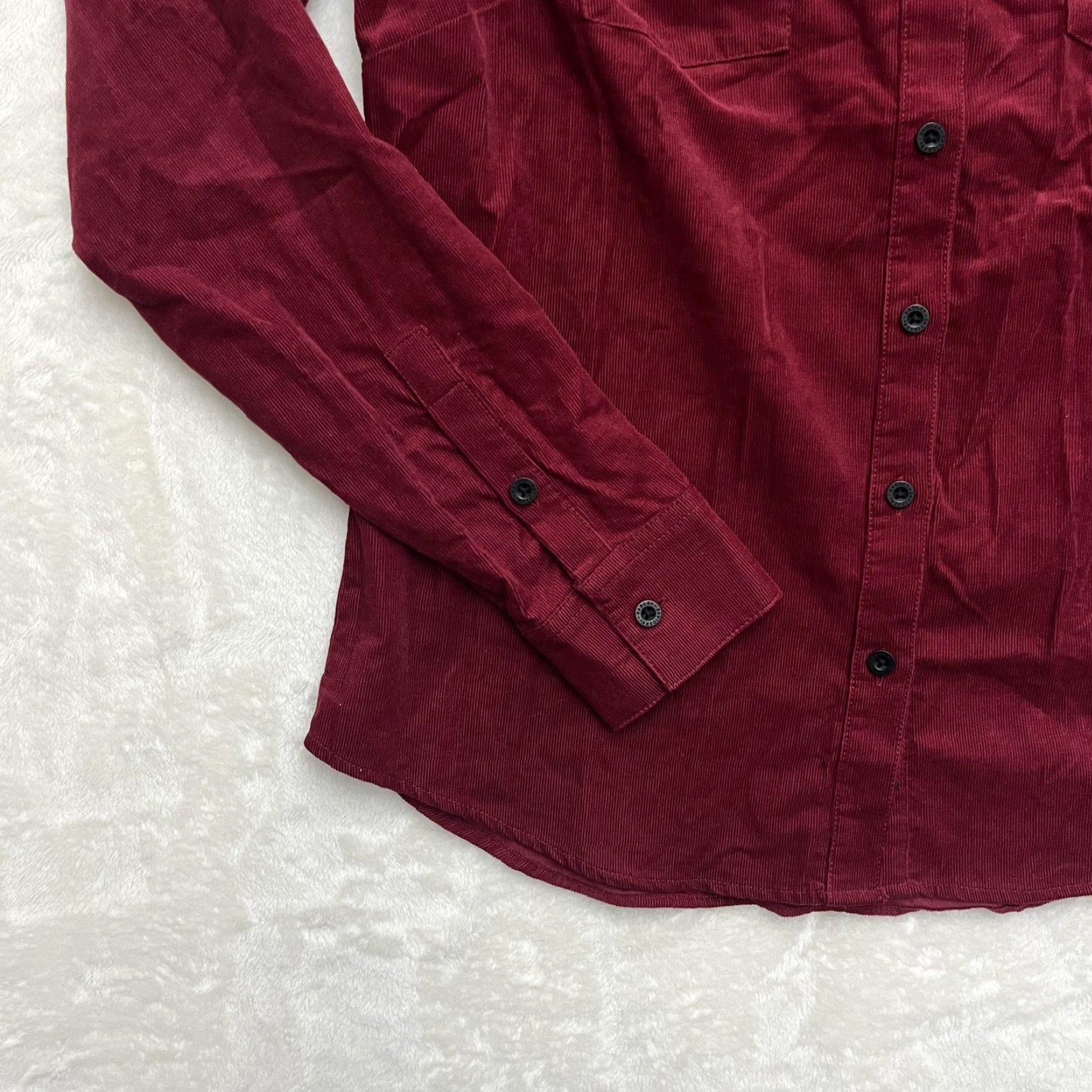 Harley Davidson Harley-Davidson Shirt Womens Small Red Corduroy Button Up Western Embroidered Size S / US 4 / IT 40 - 7 Thumbnail