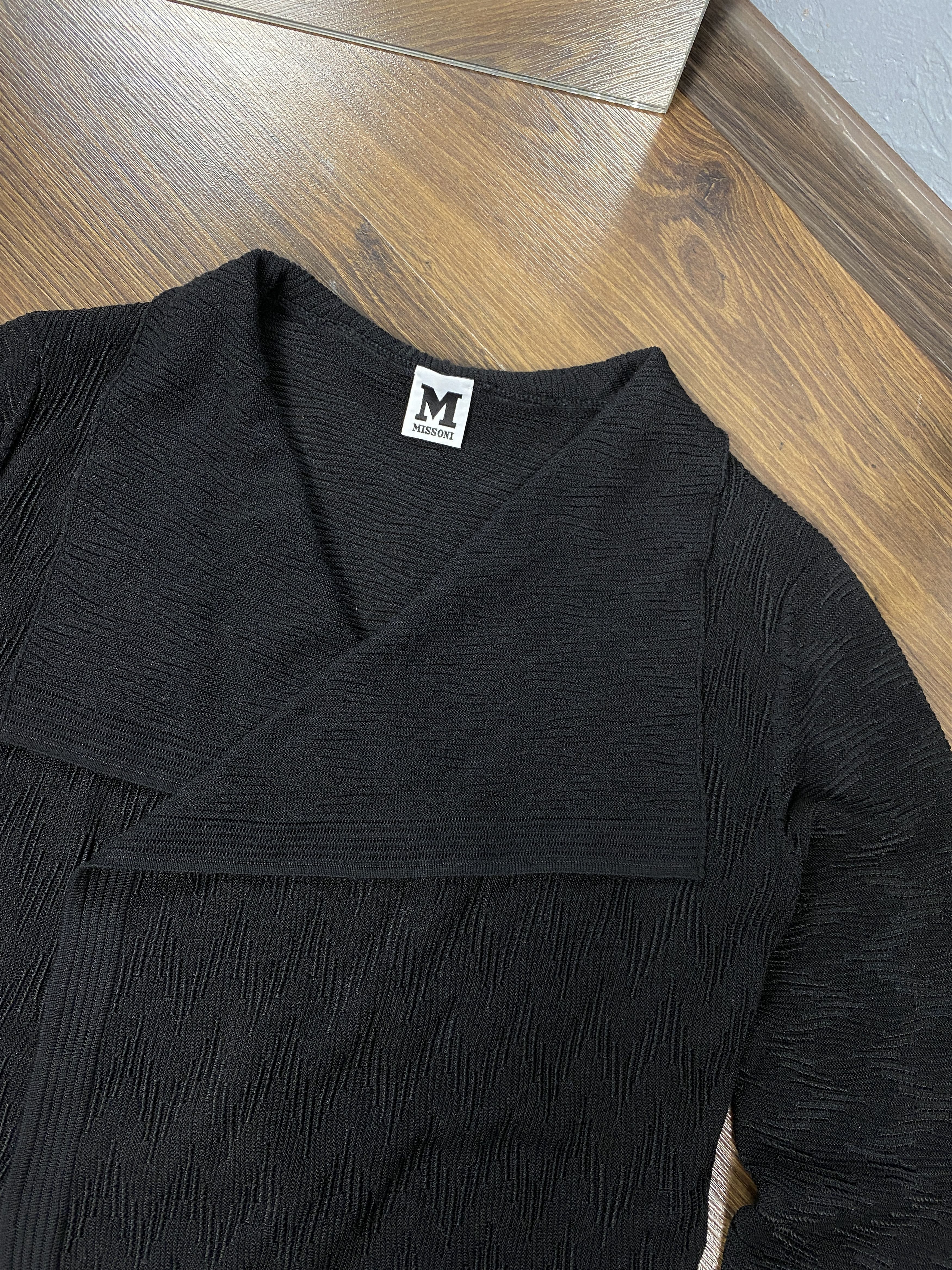Missoni Missoni vintage knit mesh wool cardigan sweater Size M / US 6-8 / IT 42-44 - 2 Thumbnail