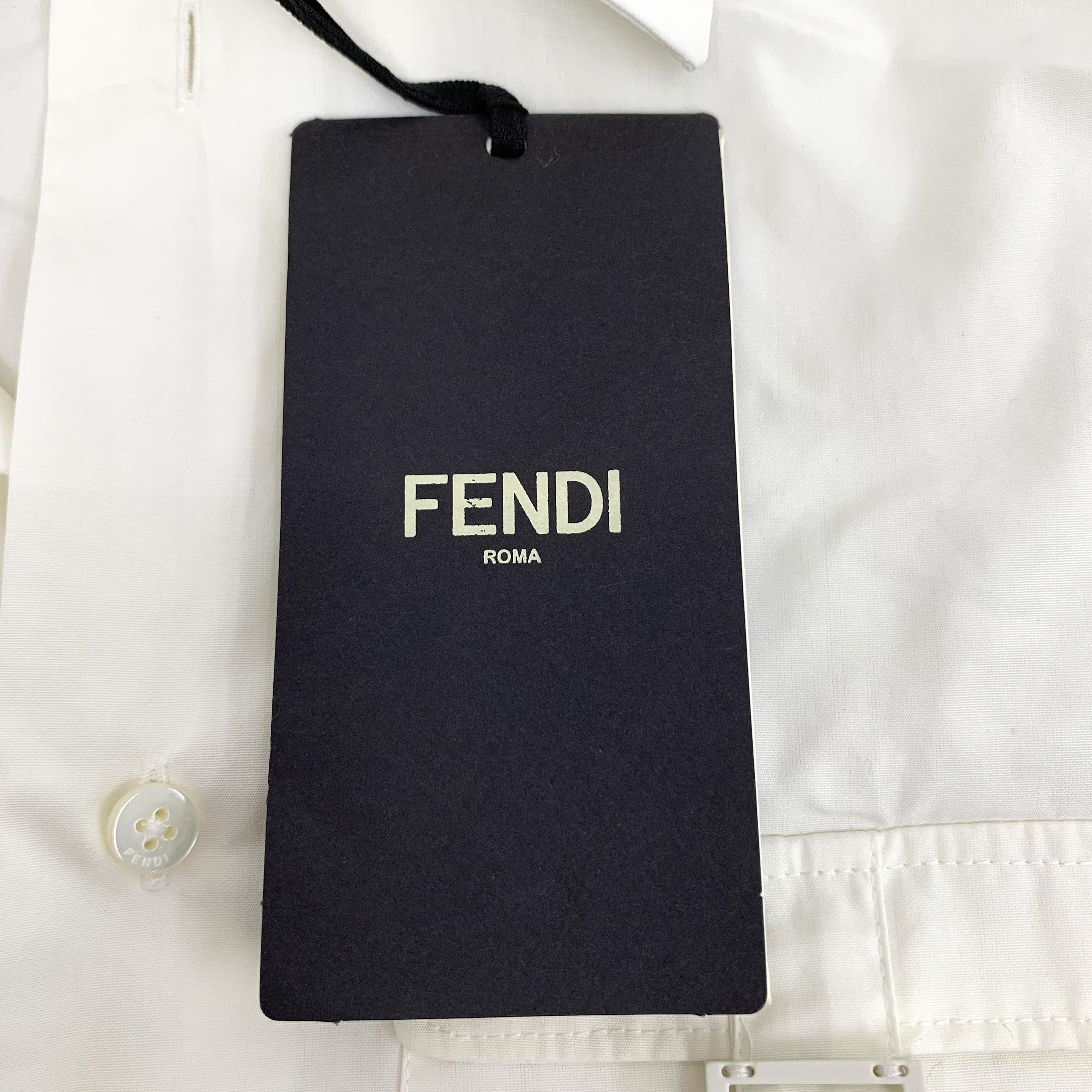 Fendi Fendi Multi-Pocket Shirt White (39) Size XS / US 0-2 / IT 36-38 - 6 Thumbnail