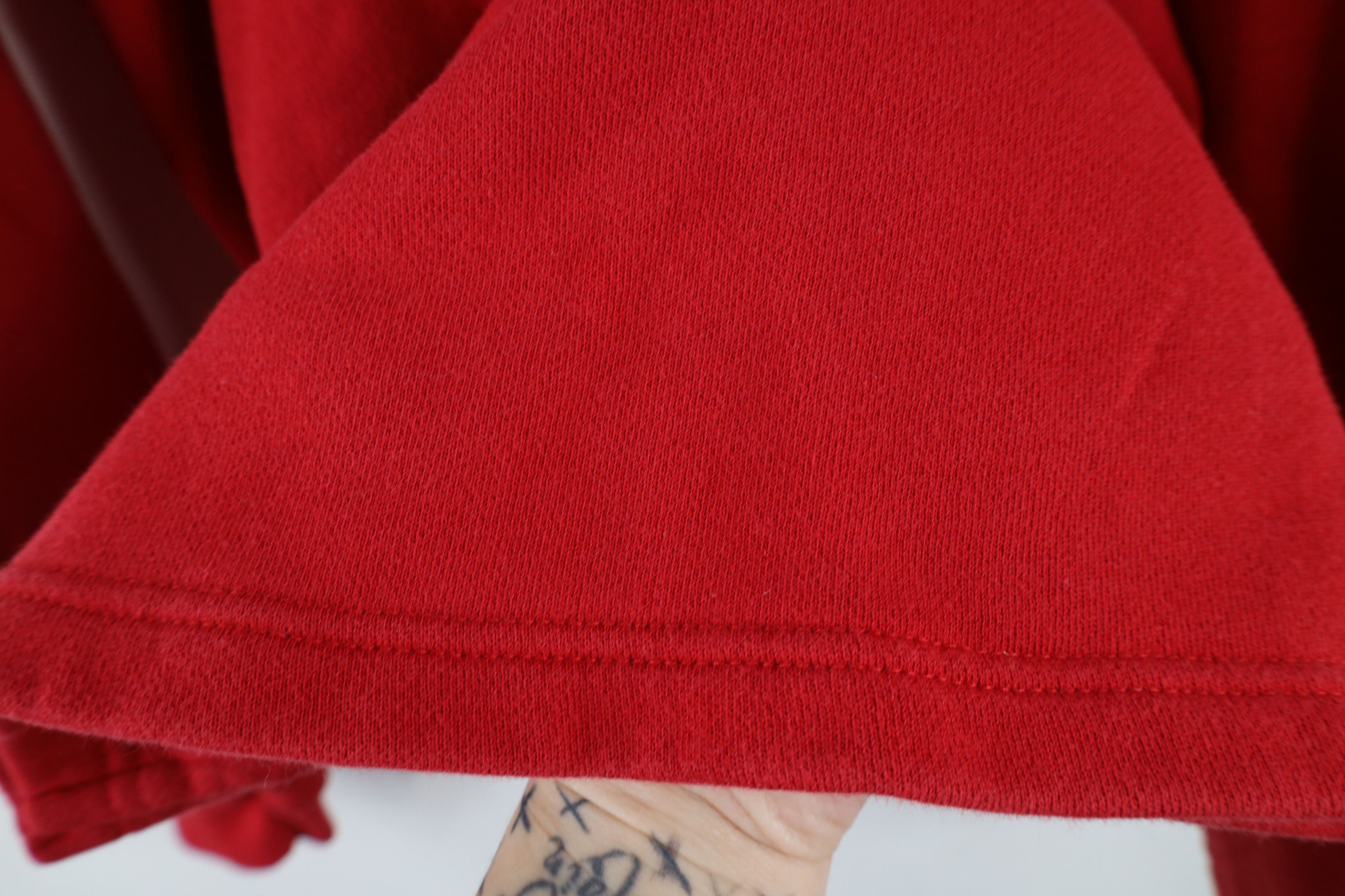 Ralph Lauren × Vintage Vintage 90s Ralph Lauren Faded Crewneck Sweatshirt Red Size US M / EU 48-50 / 2 - 9 Thumbnail