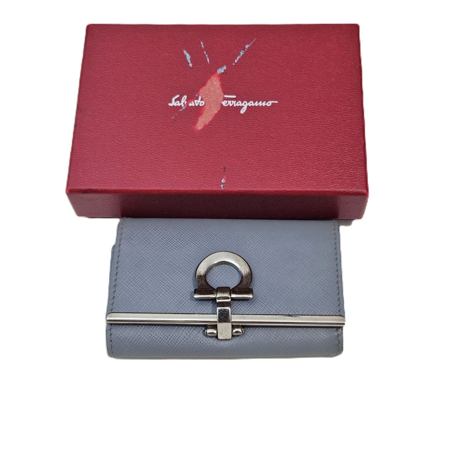 Salvatore Ferragamo Salvatore Ferragamo Gancini Leather Key Case with Original B Size ONE SIZE - 1 Thumbnail