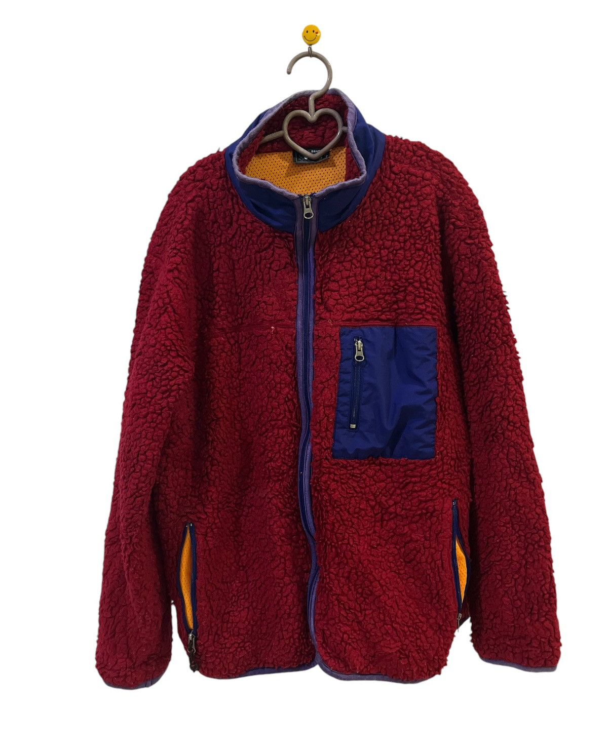 Japanese Brand Never Seen Thing Deep Pile Fleece Jacket Retro X Size US L / EU 52-54 / 3 - 1 Thumbnail