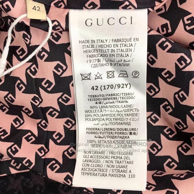 Gucci Gucci Pink checkered wool lapel single-breasted long-sleev Size M / US 6-8 / IT 42-44 - 6 Thumbnail