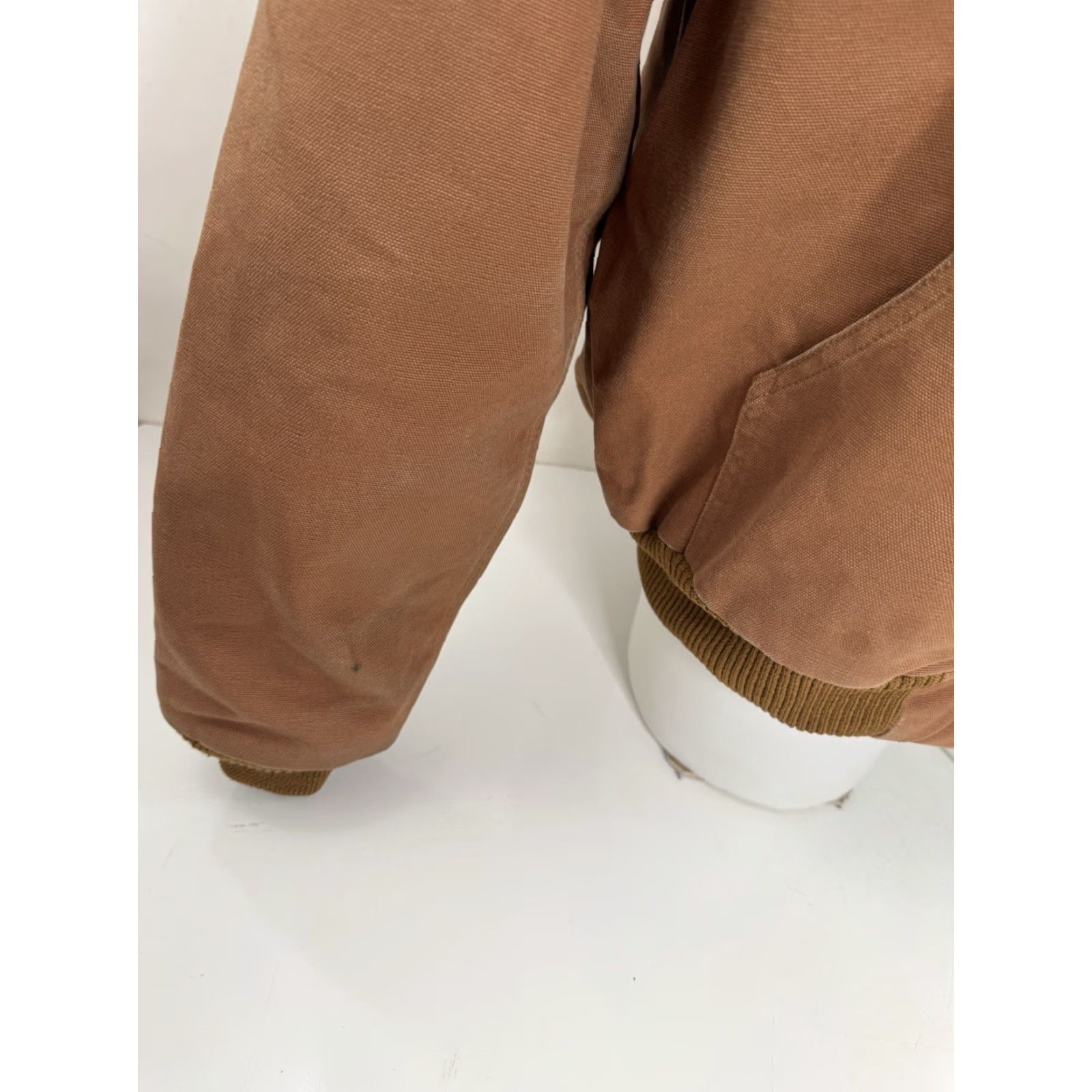 Carhartt Carhartt - 376-51 Hooded Zip Jacket Mens L Brown Distressed Jacket for Rental Only Label Zip Full Zip Hooded Mens L Brown Jacket Size US L / EU 52-54 / 3 - 7 Thumbnail