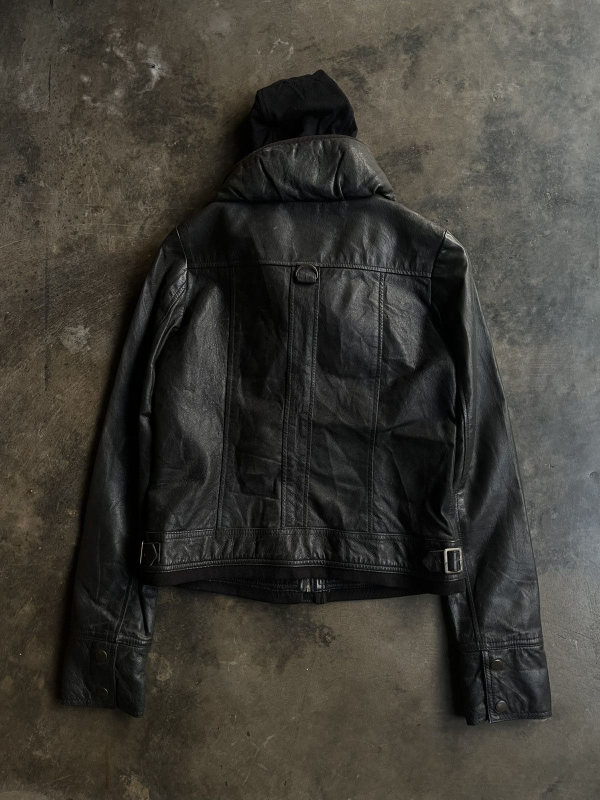 Isamu Katayama Backlash JAPANESE B.R.U.S.H BONO LEATHER JACKET ZIP MULTI POCKET VKEI Size US S / EU 44-46 / 1 - 2 Thumbnail