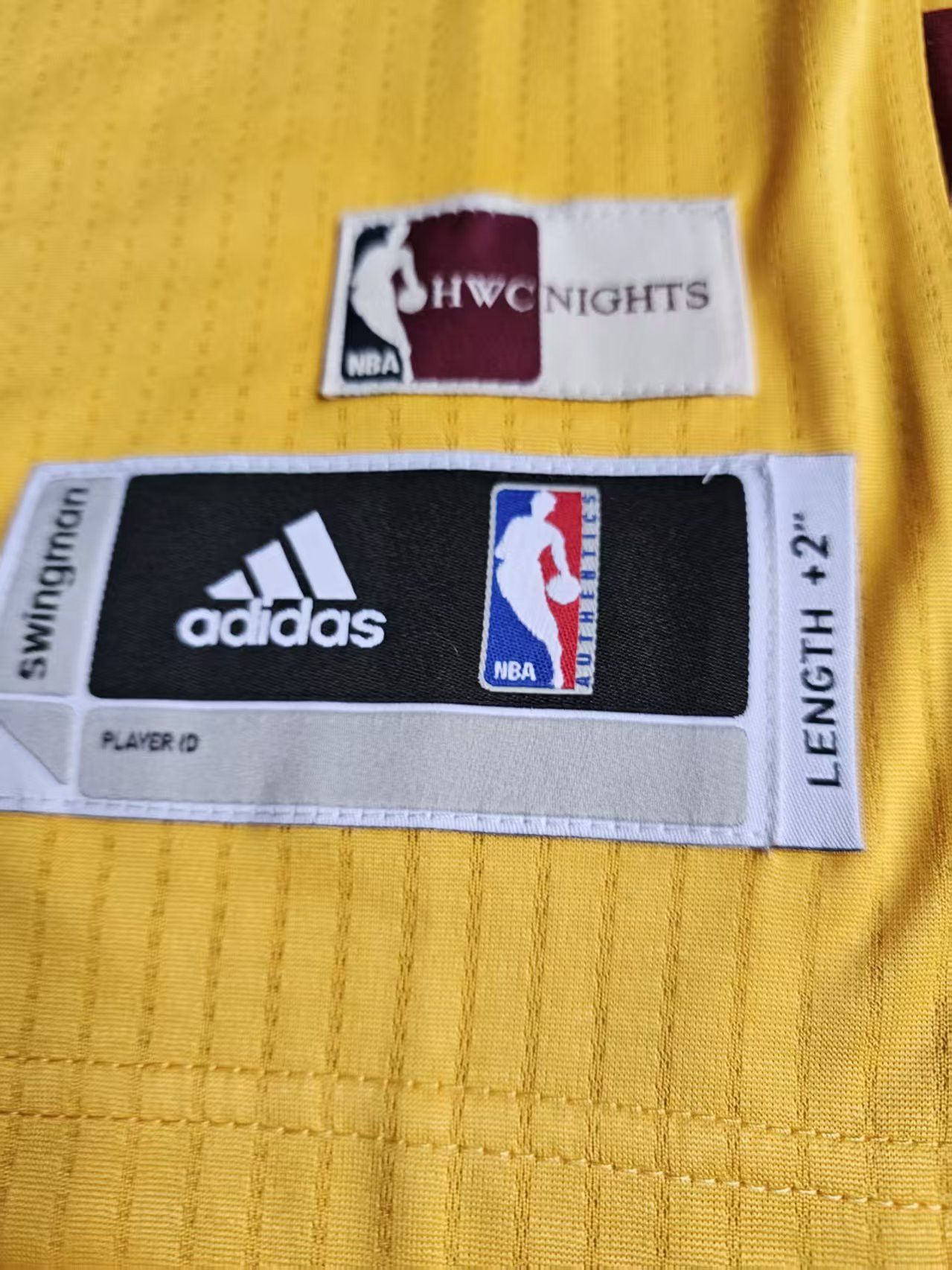 NBA #23 LeBron James Jersey Cavaliers Yellow Size US L / EU 52-54 / 3 - 4 Thumbnail