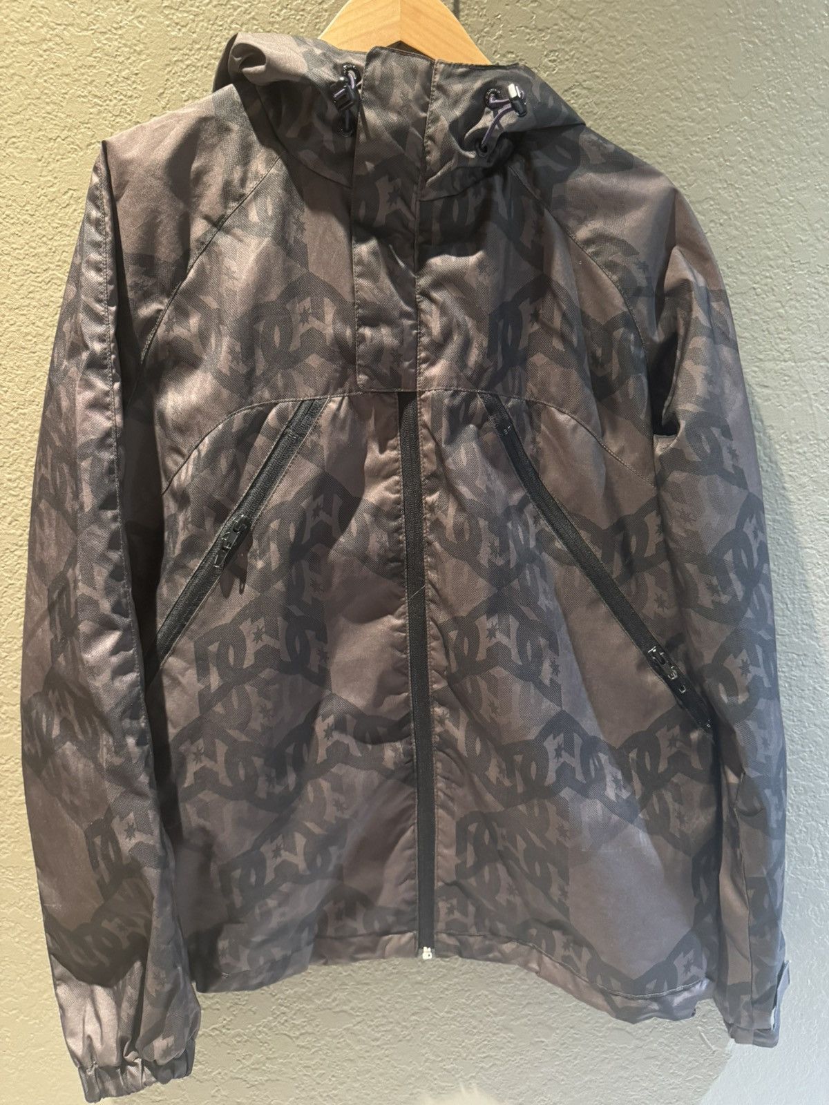 DC DC SHOES Y2K AOP Jacket Brown/Green Purple Chords Size US S / EU 44-46 / 1 - 1 Thumbnail