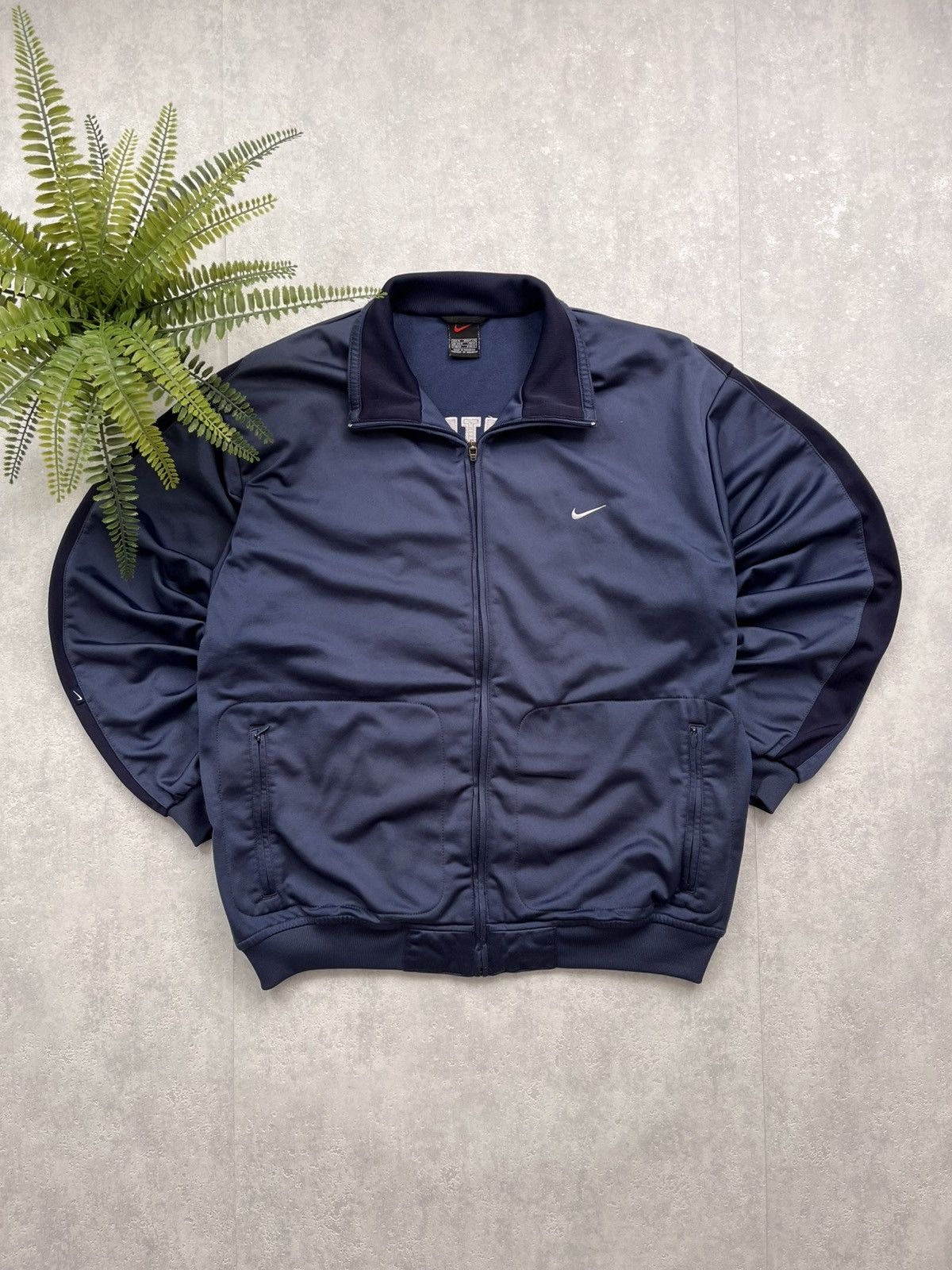 Nike 90’s NIKE ATHLETIC SPELLOUT LOGO TRACK JACKET SWOOSH Y2K Size US M / EU 48-50 / 2 - 1 Thumbnail