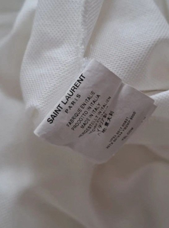 Saint Laurent Paris Saint Laurent white polo hedi slimane universite vacarello Size US L / EU 52-54 / 3 - 5 Thumbnail