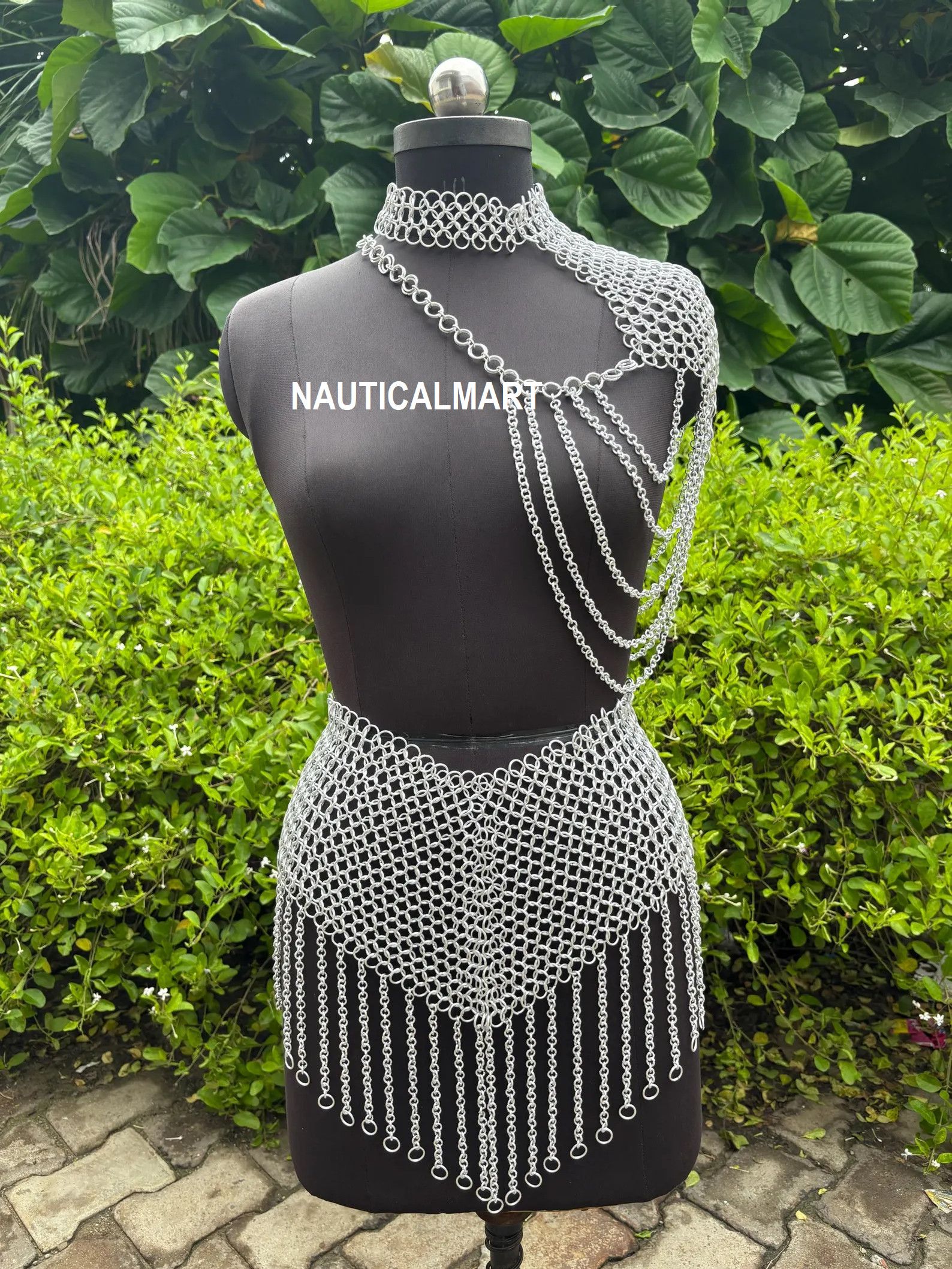 Other Medieval Lady Chainmail Top With Skirt Size ONE SIZE - 1 Thumbnail