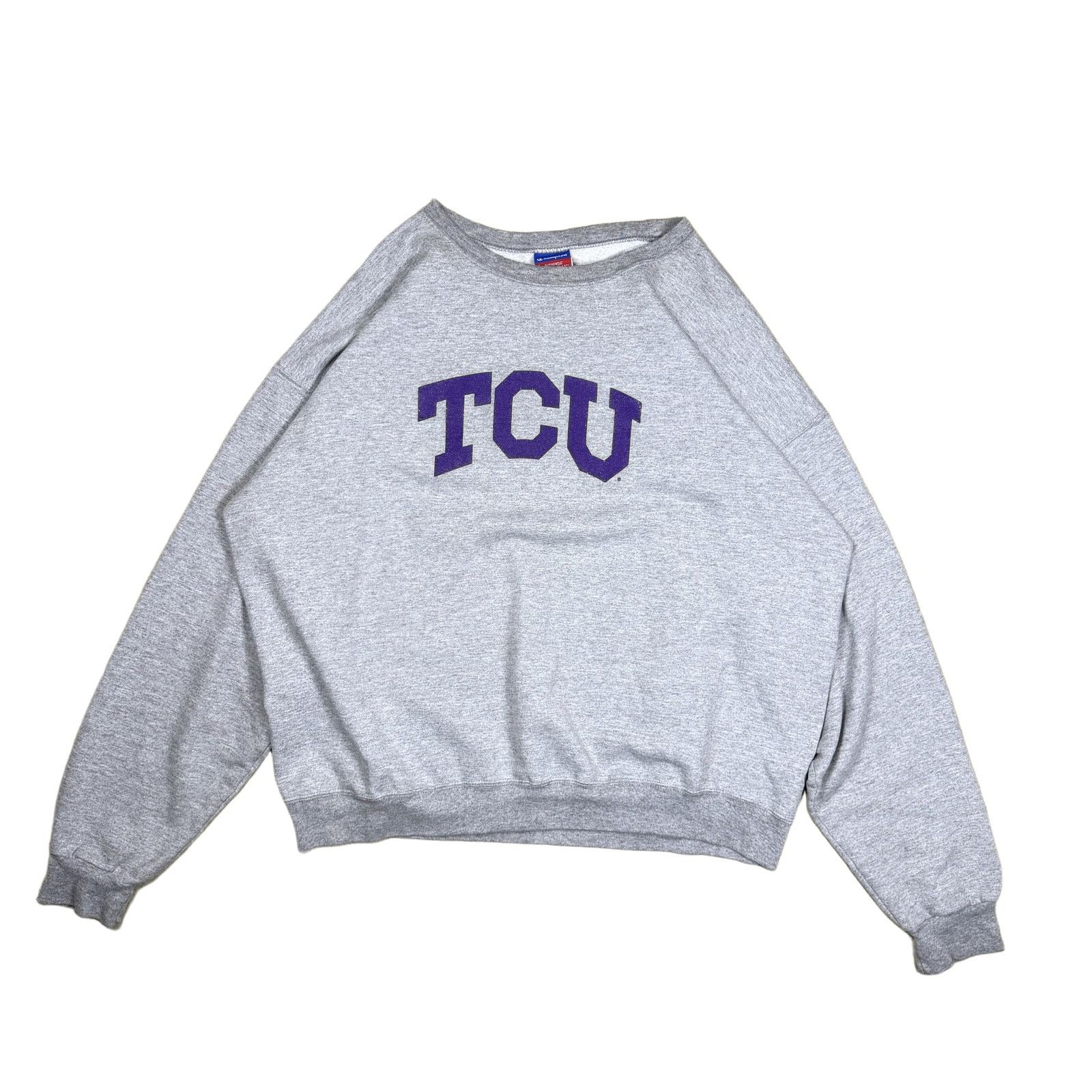 Champion Y2K Champion TCU Crewneck Sweatshirt XL Grey Size US XL / EU 56 / 4 - 1 Thumbnail