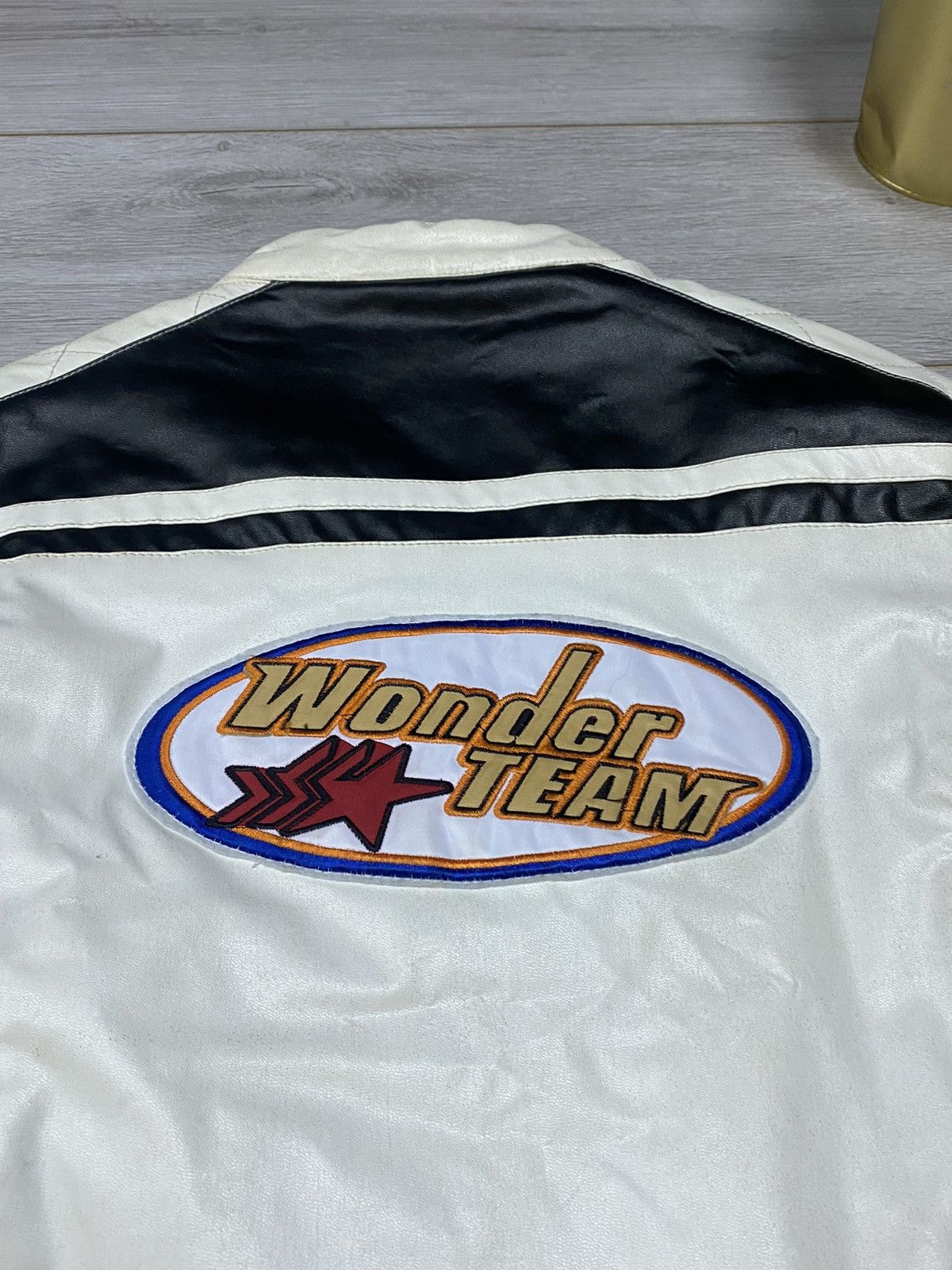 Vintage Rare Y2k Wonder Team Feilida Grand-Prix Leather Jacket 90’s Size L / US 10 / IT 46 - 9 Thumbnail
