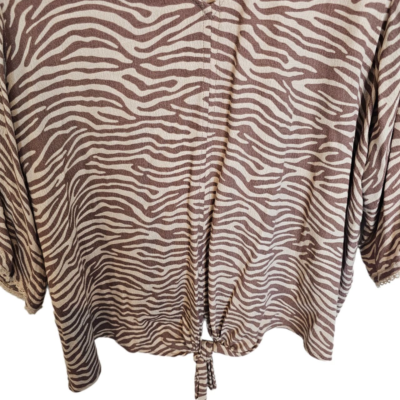 Ariat Ariat Women Foster Zebra Print Western Top M Cowgirl Country Size M / US 6-8 / IT 42-44 - 4 Thumbnail
