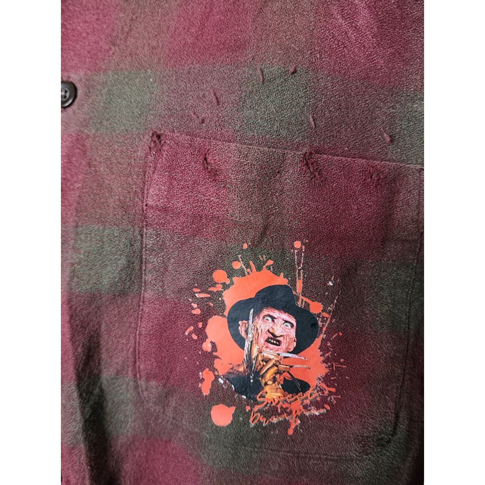 Banana Republic VINTAGE Banana Republic Flannel Shirt Mens L Halloween 80s 90s Halloween Graphic Print Distressed Logo Button Cotton Plaid Size US L / EU 52-54 / 3 - 5 Thumbnail