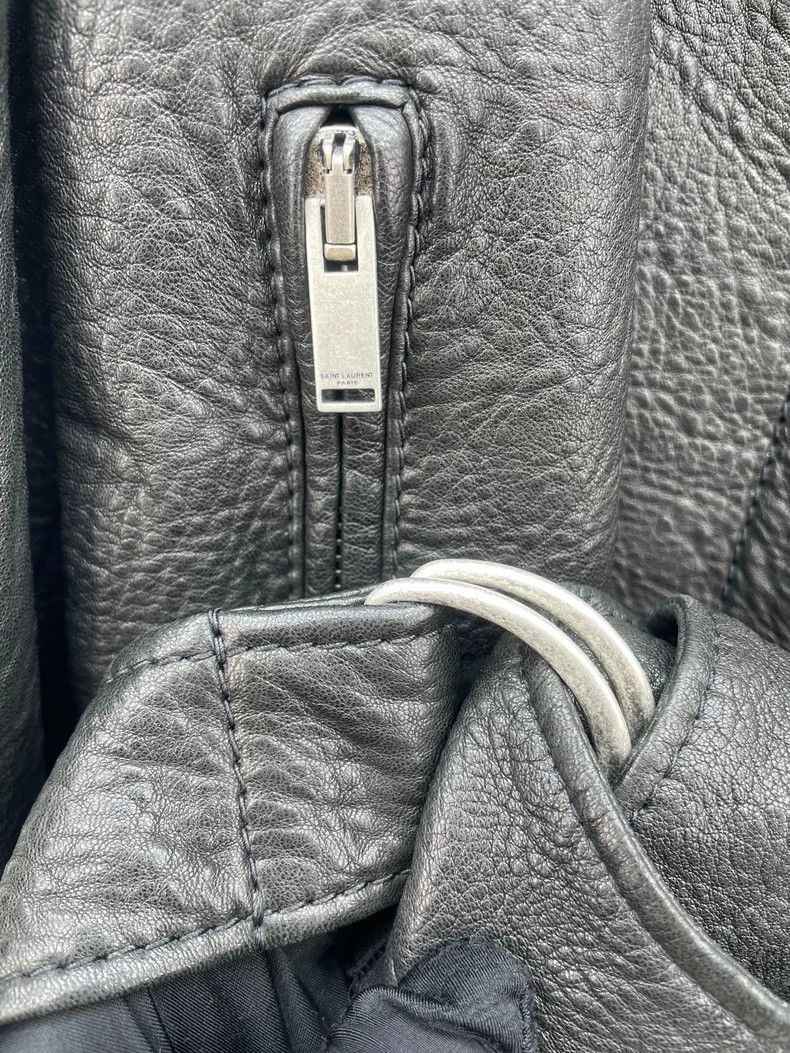 Saint Laurent Paris Saint Laurent Paris Black lambskin leather jacket 2505-Next Size XS / US 0-2 / IT 36-38 - 4 Thumbnail