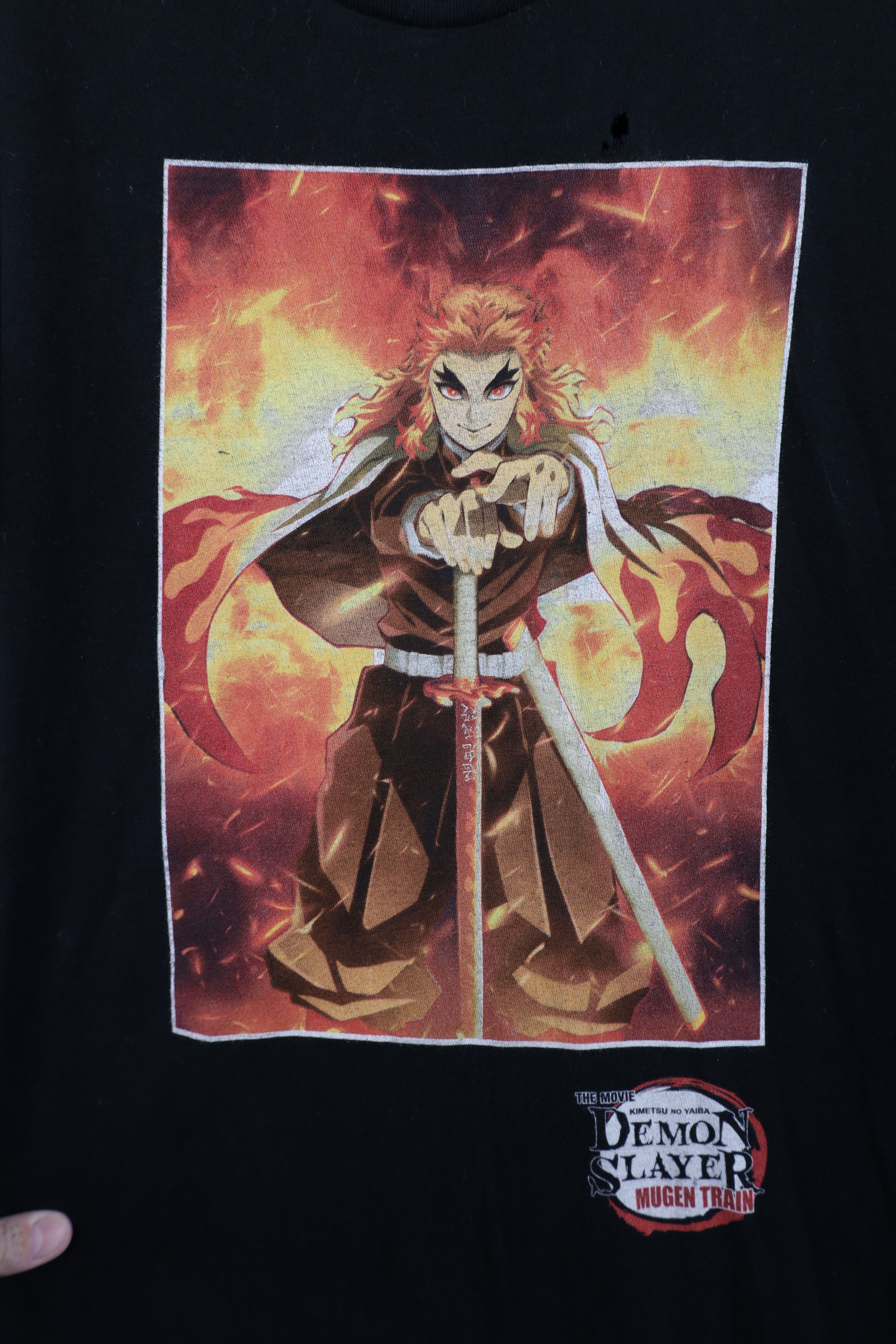 Vintage Kimetsu No Yaiba The Movie Demon Slayer Train Anime T-Shirt Size US L / EU 52-54 / 3 - 4 Thumbnail