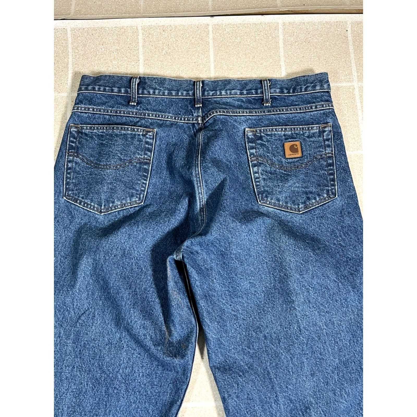 Carhartt Carhartt B17 DST Relaxed Fit Jeans Men 42x30 100% Cotton Blue Jeans Relaxed 42 30 Mens Size US 42 / EU 58 - 4 Thumbnail
