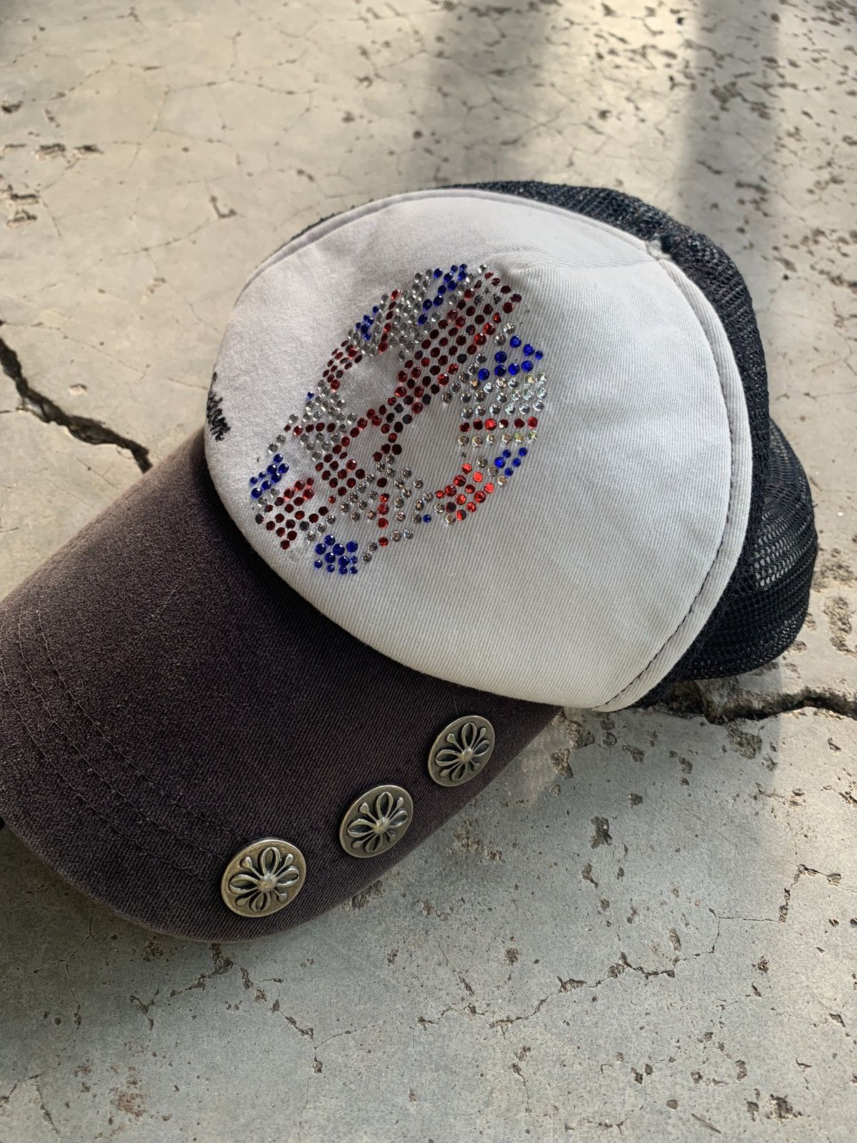Vintage Distressed Studded Tracker Hat Size ONE SIZE - 3 Thumbnail