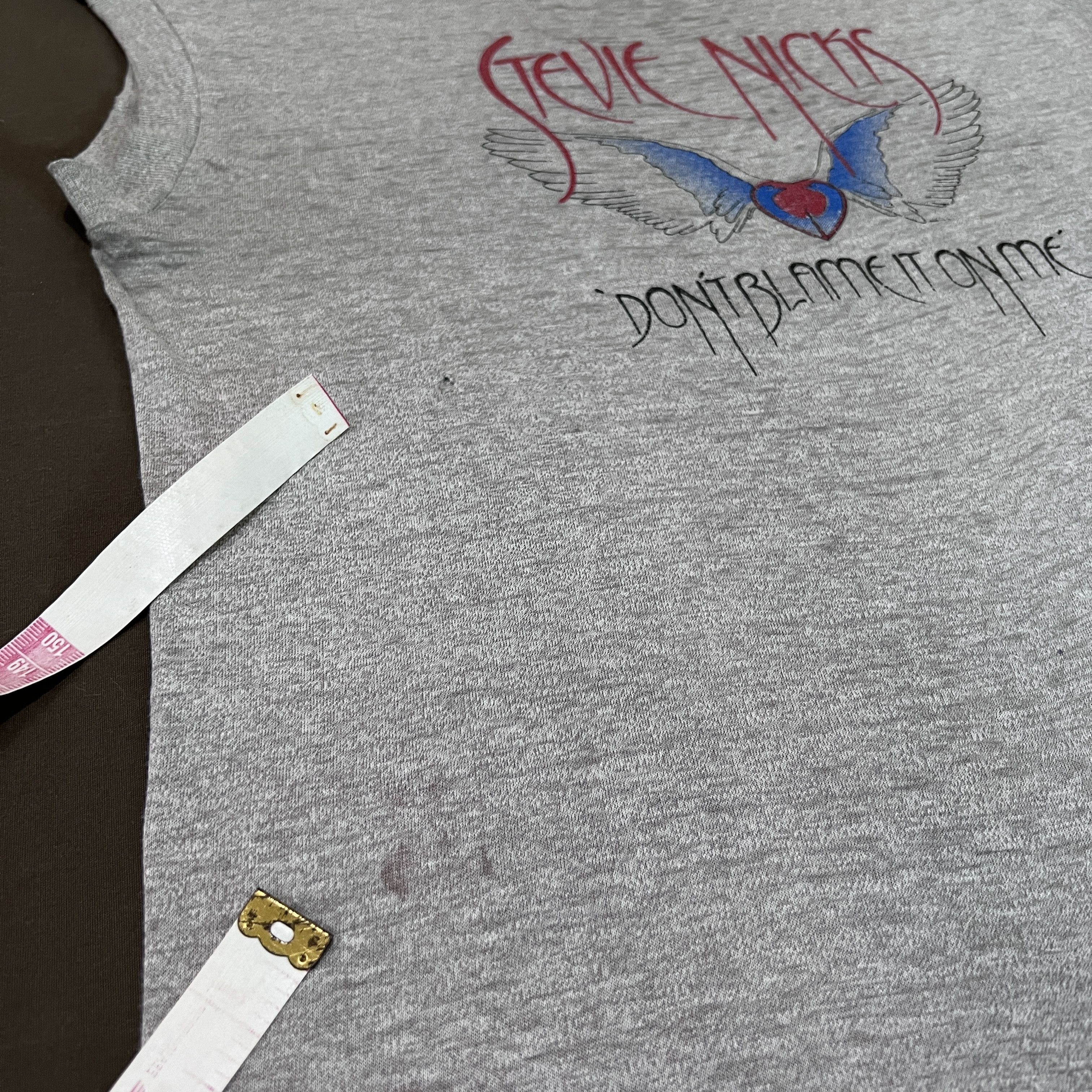 Band Tees × Vintage Vintage 80s Stevie Nicks DON'T BLAME IT ON ME Tour Tee Faded Size US M / EU 48-50 / 2 - 8 Thumbnail