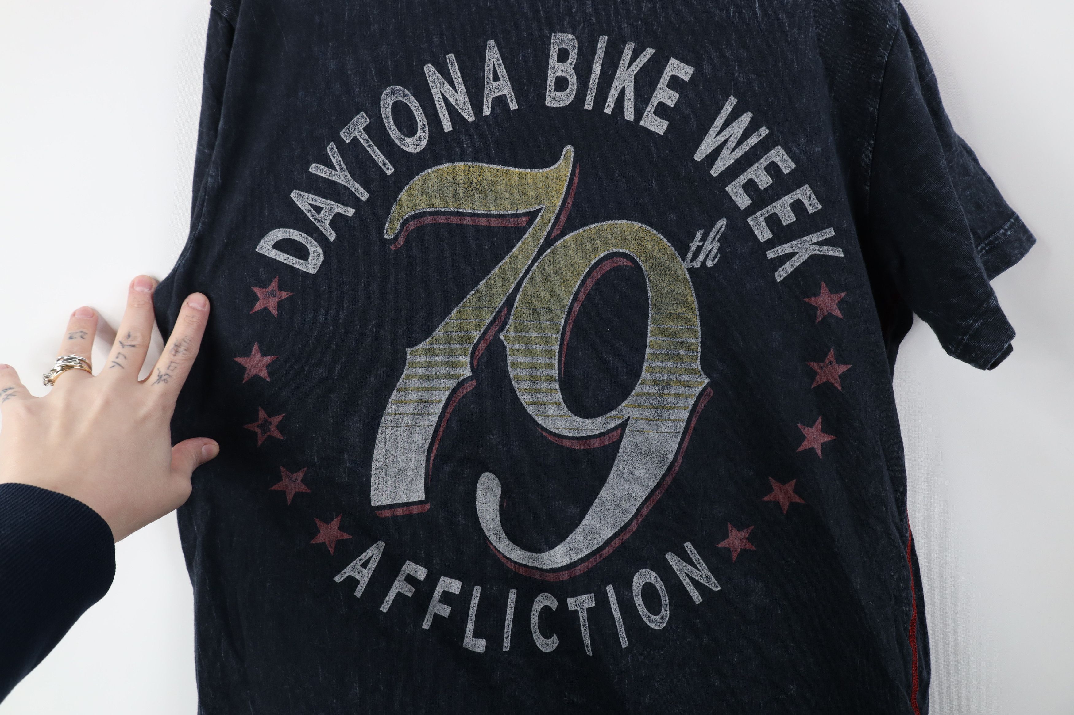 Affliction Vintage Y2K Affliction Bike Week Skeleton UFC MMA T-Shirt Size US S / EU 44-46 / 1 - 13 Thumbnail