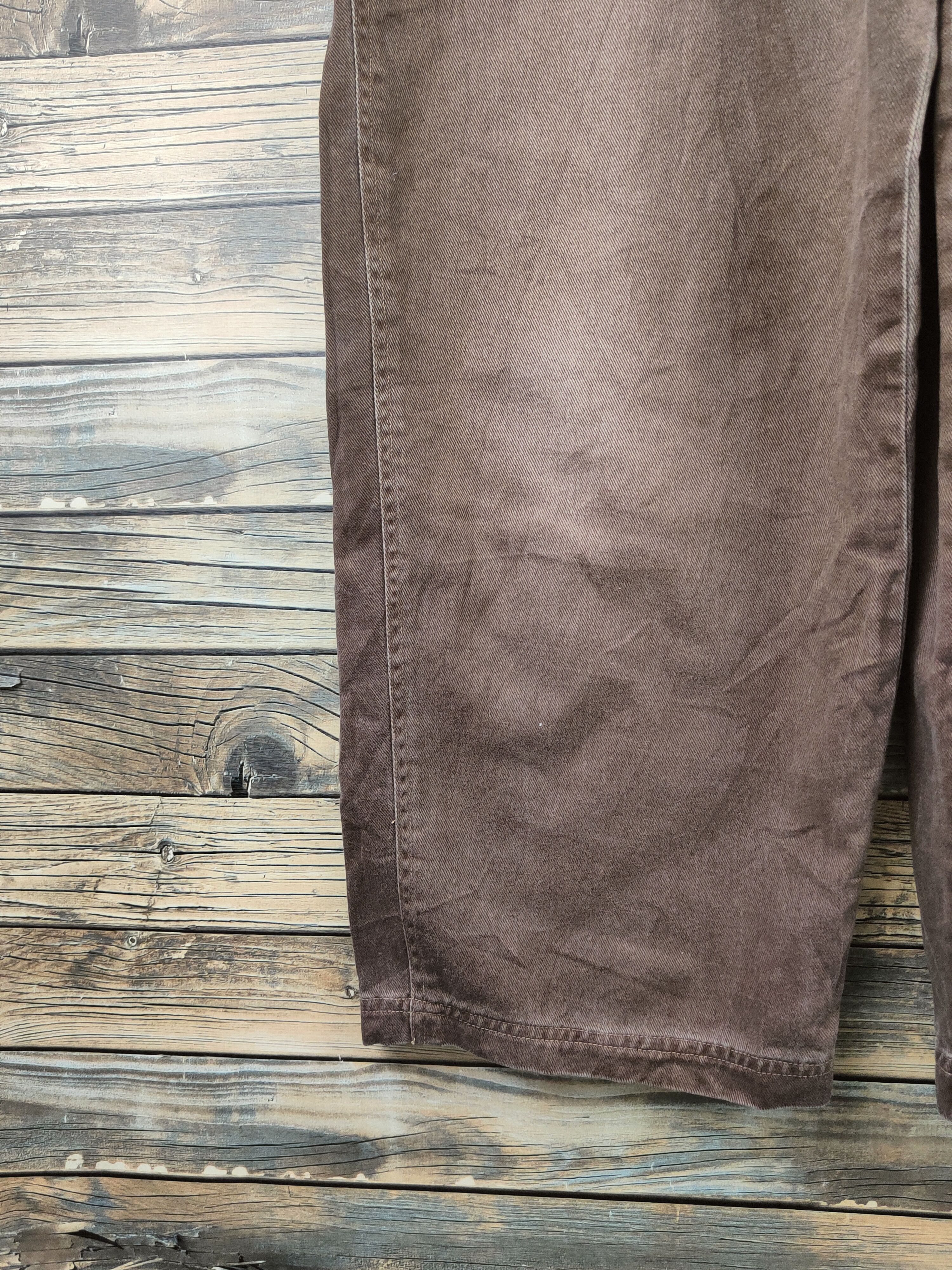 Japanese Brand Daily Topics blue jeans Brown Multipocket Jumpsuits #S2930 Size US 31 - 7 Thumbnail