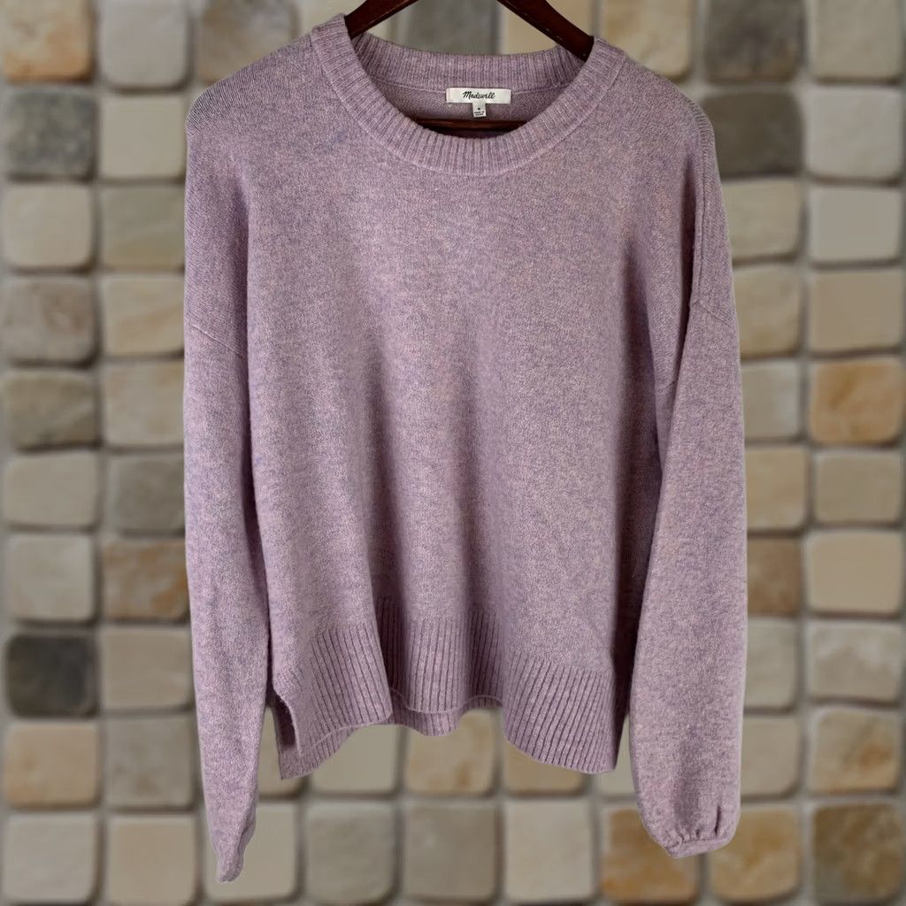 Madewell Madewell Purple Alpaca Wool Blend Crewneck M Women - Relaxed Fit Sweater Size M / US 6-8 / IT 42-44 - 1 Thumbnail