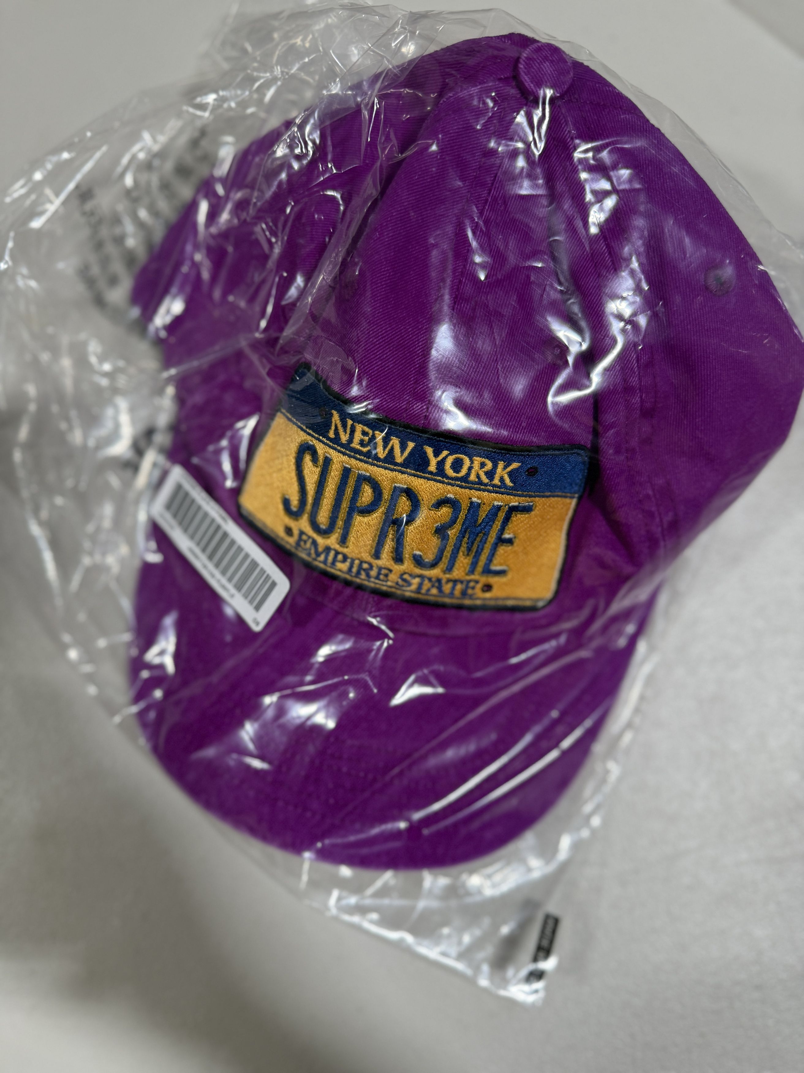 Supreme Supreme License Plate 6-Panel (FW25) Purple Sz Adjustable Size ONE SIZE - 3 Thumbnail
