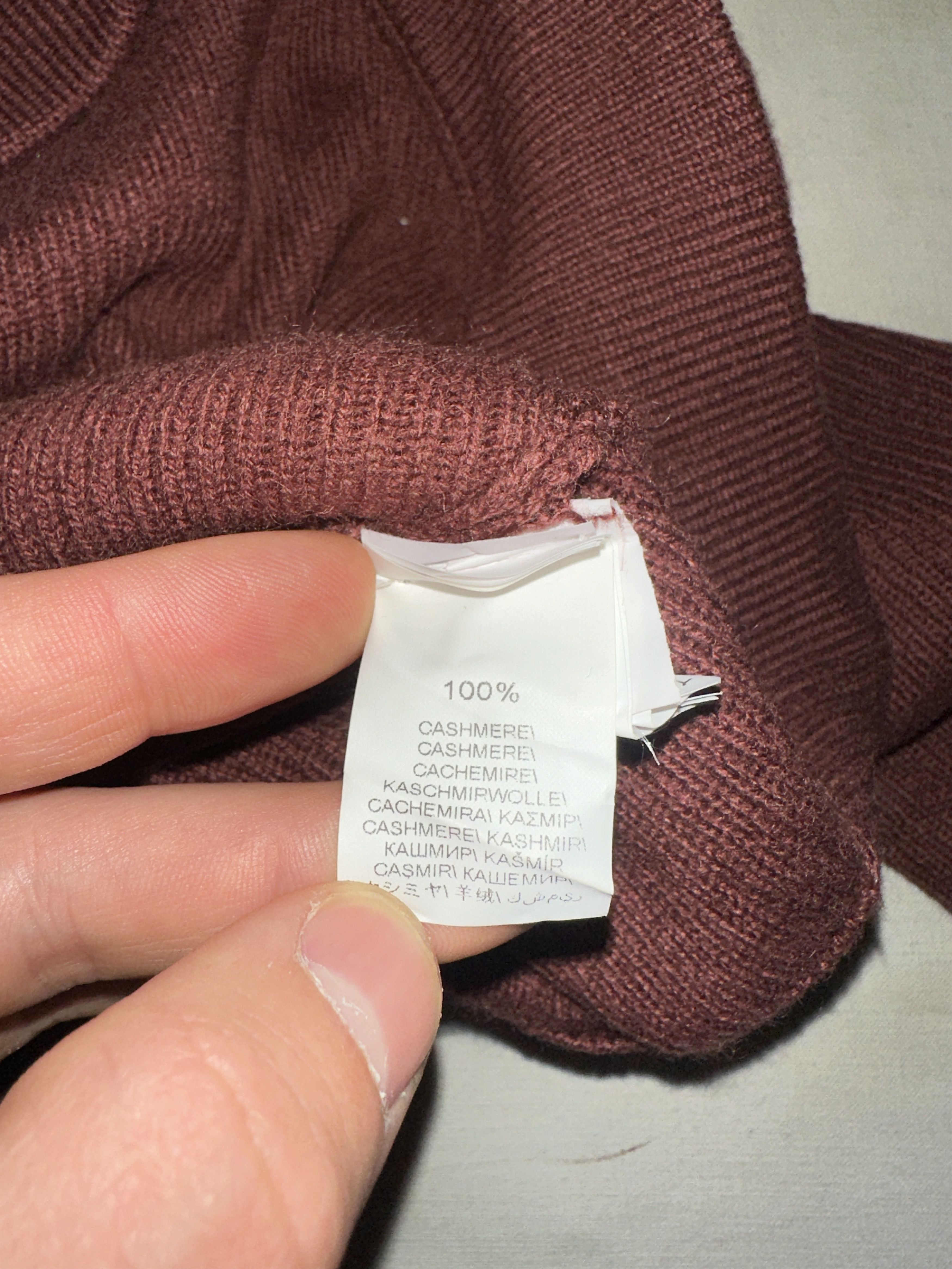 Brunello Cucinelli Brunello Cucinelli 100% Cashmere Wrap Cardigan Burgundy L Size L / US 10 / IT 46 - 13 Thumbnail