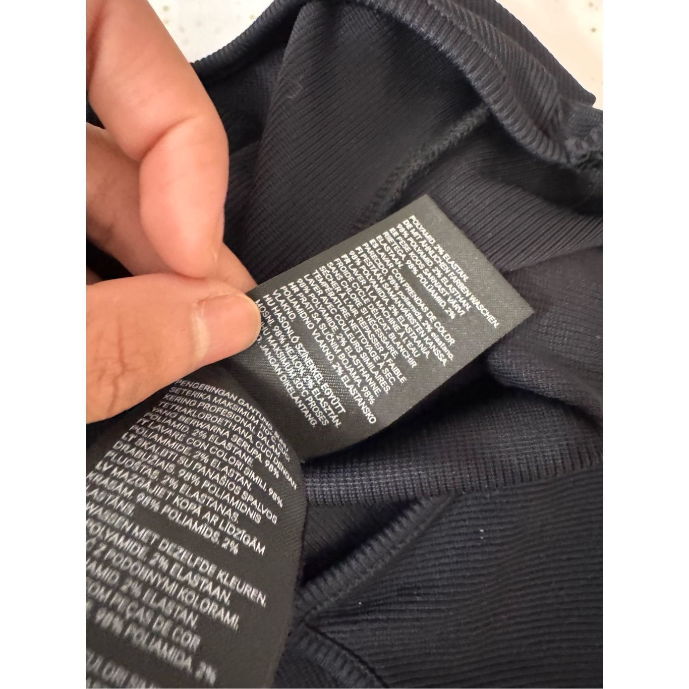H&M H&M Black Ribbed Bodysuit XL Size XL / US 12-14 / IT 48-50 - 8 Thumbnail