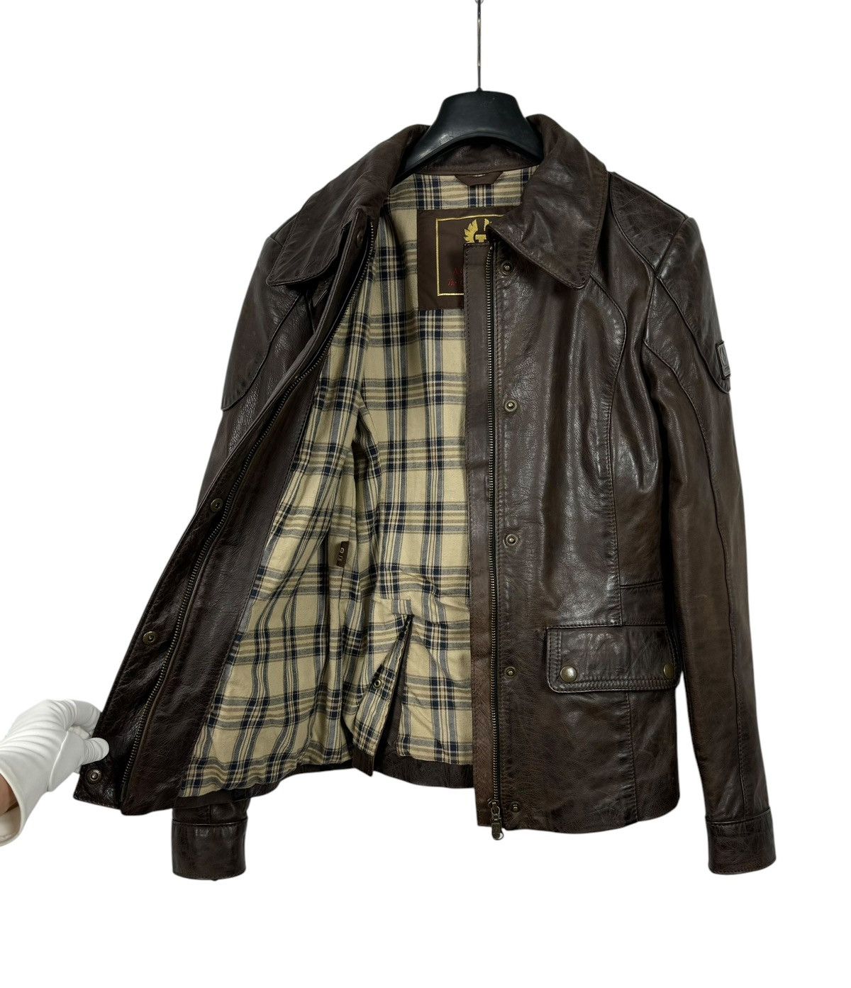 Belstaff Belstaff Womens Genuine Leather Jacket Gold Label size 42 Size M / US 6-8 / IT 42-44 - 14 Thumbnail