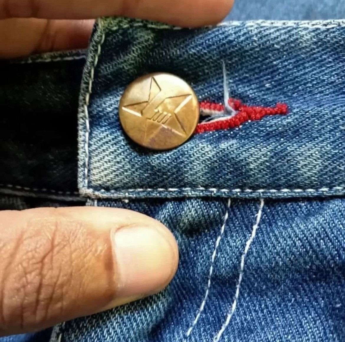 Fubu × Vintage Vintage Johnny Blaze Denim Carpenter Jorts Y2K Size US 31 - 5 Thumbnail