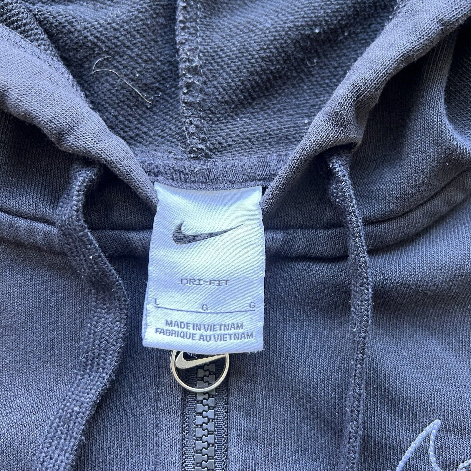 Nike Nike Womens Size Large Black Cropped Pullover Hooded sweater Size L / US 10 / IT 46 - 3 Thumbnail