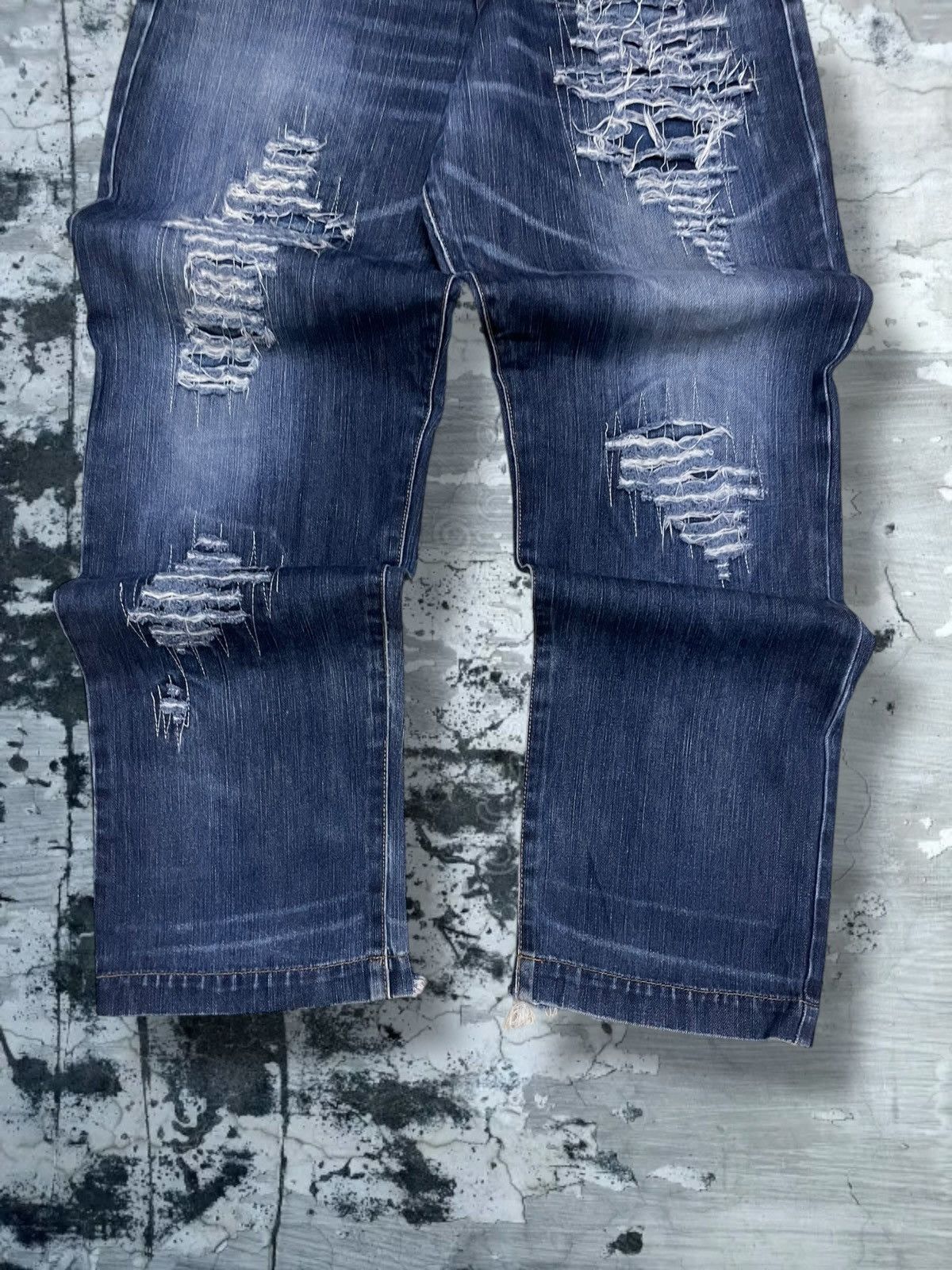 Japanese Brand Vintage Og 1990s Japan Designer Sublimation Distressed Denim Size US 33 - 3 Thumbnail