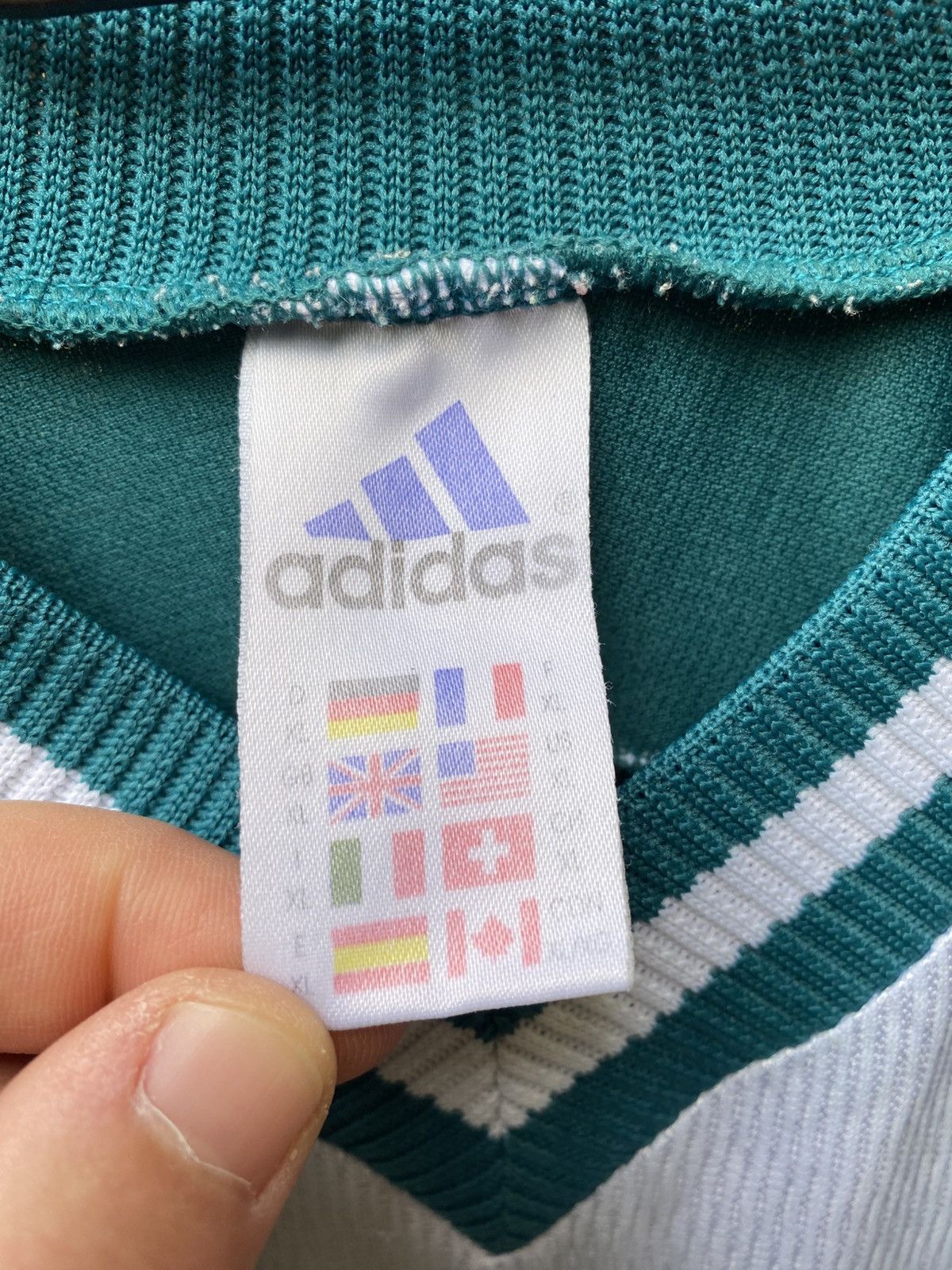 Adidas Germany 1998 2000 Home Football Soccer Jersey Italy France Size US XL / EU 56 / 4 - 16 Thumbnail