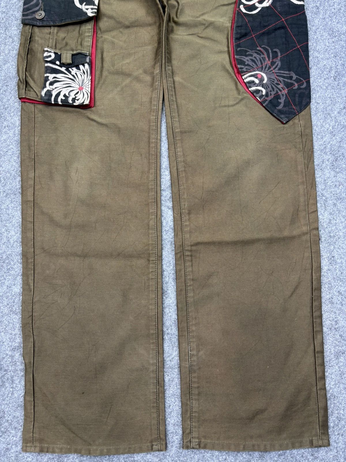 Japanese Brand 💥Artisanal💥GEMSTONE Japan Streetwear 3D Cargo Pant F727 Size US 32 / EU 48 - 8 Thumbnail