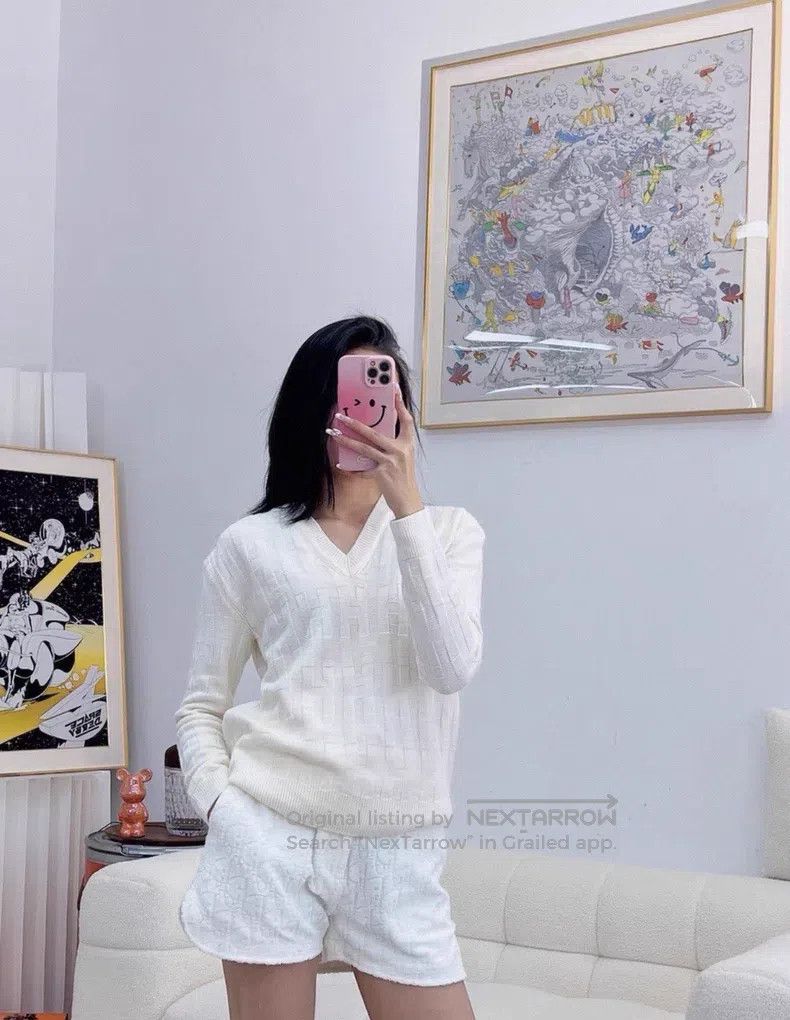 Hermes Hermes White Logo Embossed Sweater Size XS / US 0-2 / IT 36-38 - 6 Thumbnail