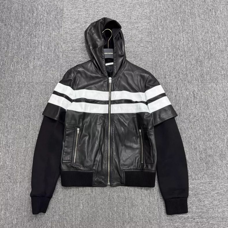 Givenchy givenchy leather hooded jacket size m - dmc Size US M / EU 48-50 / 2 - 1 Thumbnail