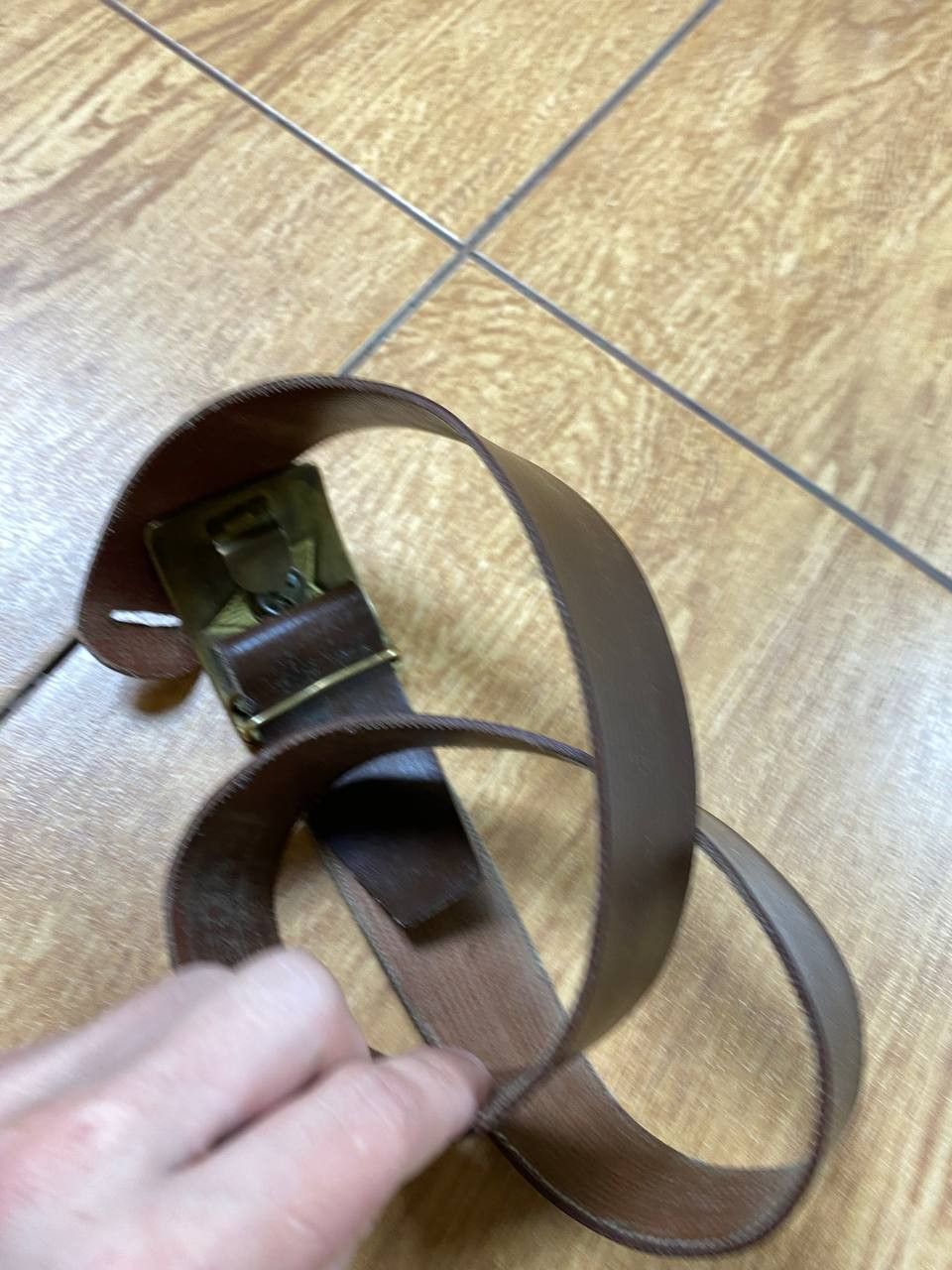 Vintage Vintage logo avantgarde leather belt Size ONE SIZE - 6 Thumbnail